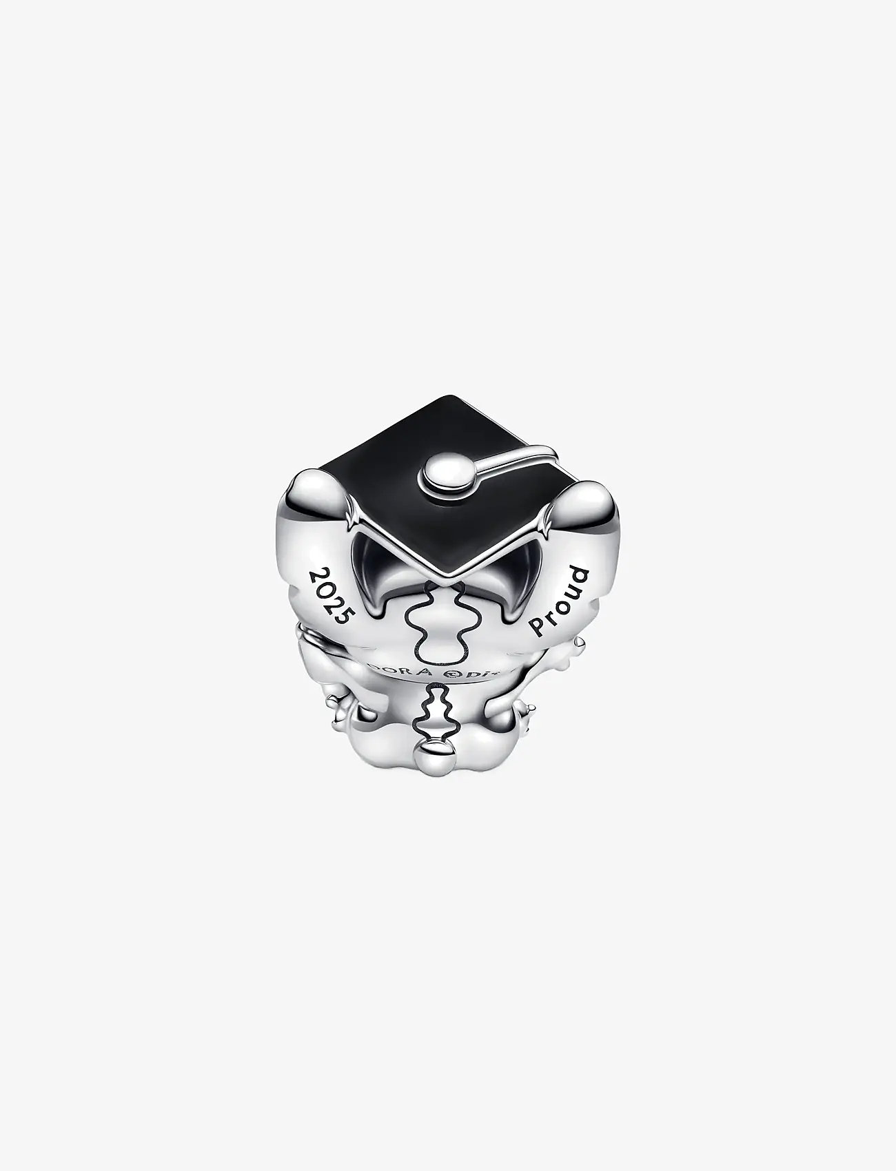 Pandora - Disney Stitch graduation 2025 sterling silver charm with black, purple and blue enamel - vedhæng - black - 2