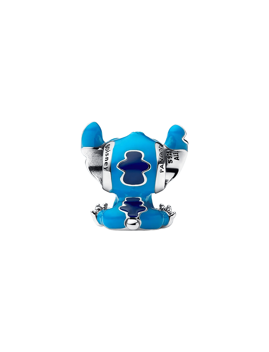 Pandora - Disney Stitch sterling silver charm with purple, blue and black enamel - vedhæng - blue - 2