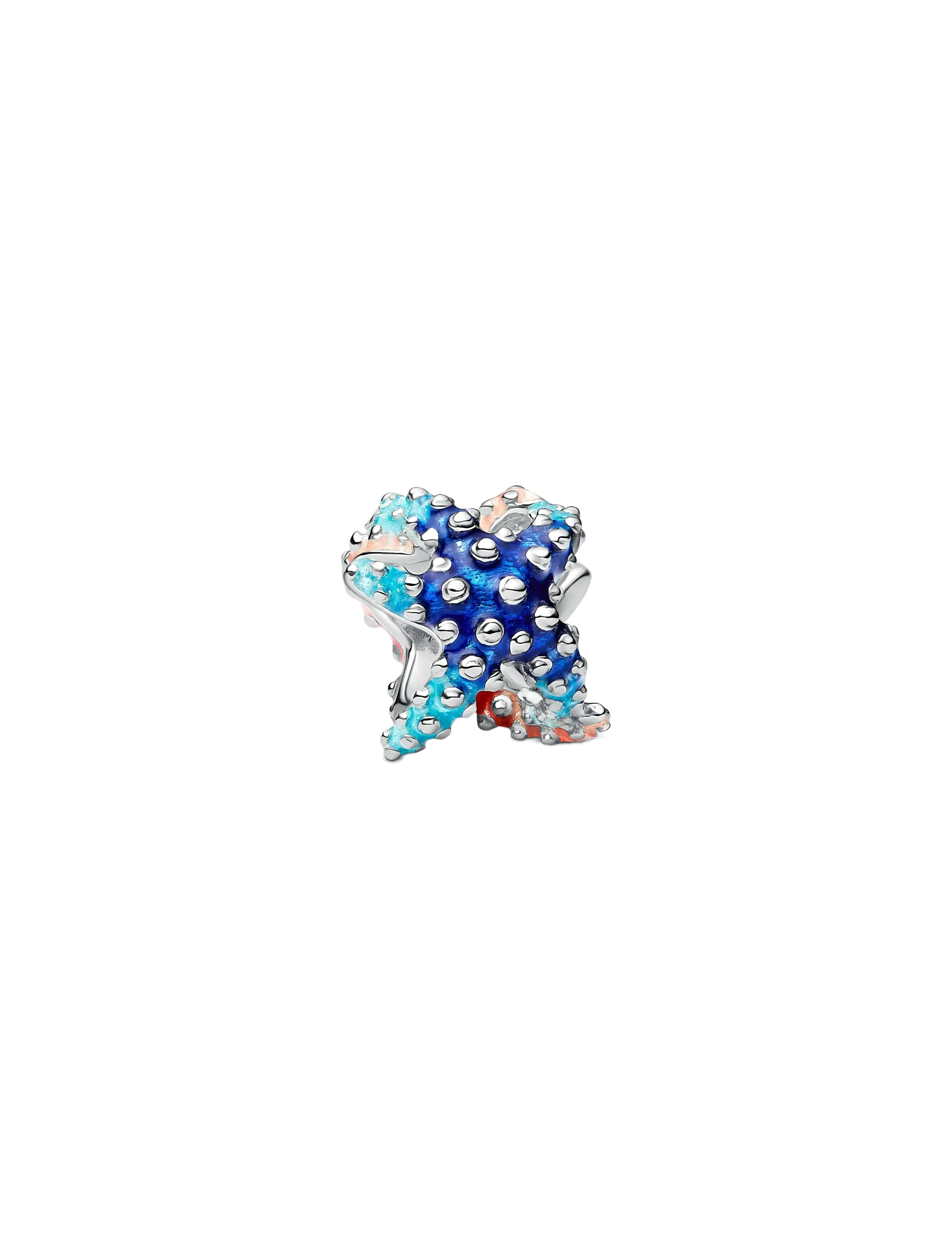 Pandora Colourful Starfish Mini Charm - Festtøj - MULTICOLOR / silver