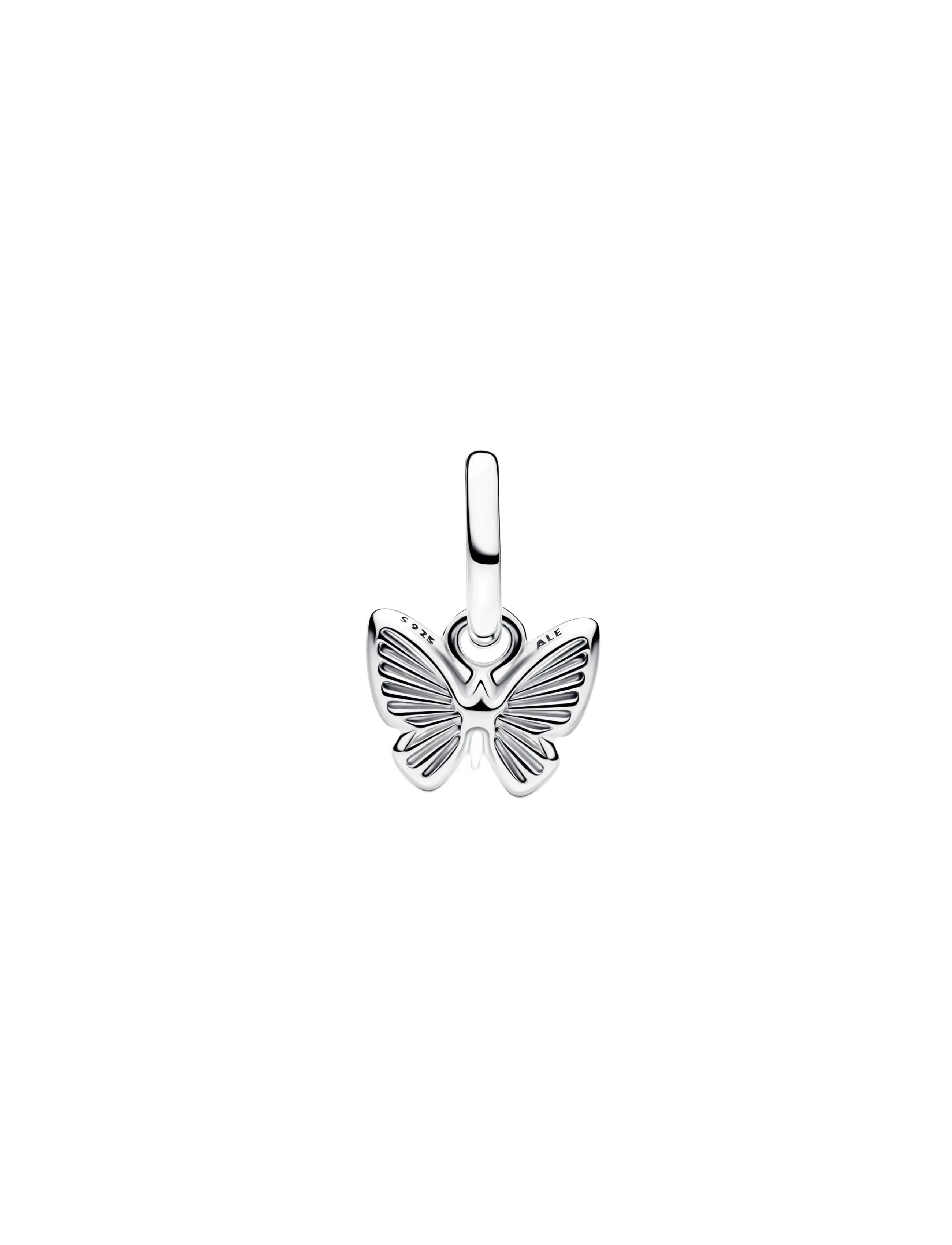 Pandora - Pink Butterfly Mini Dangle Charm - pink - 2