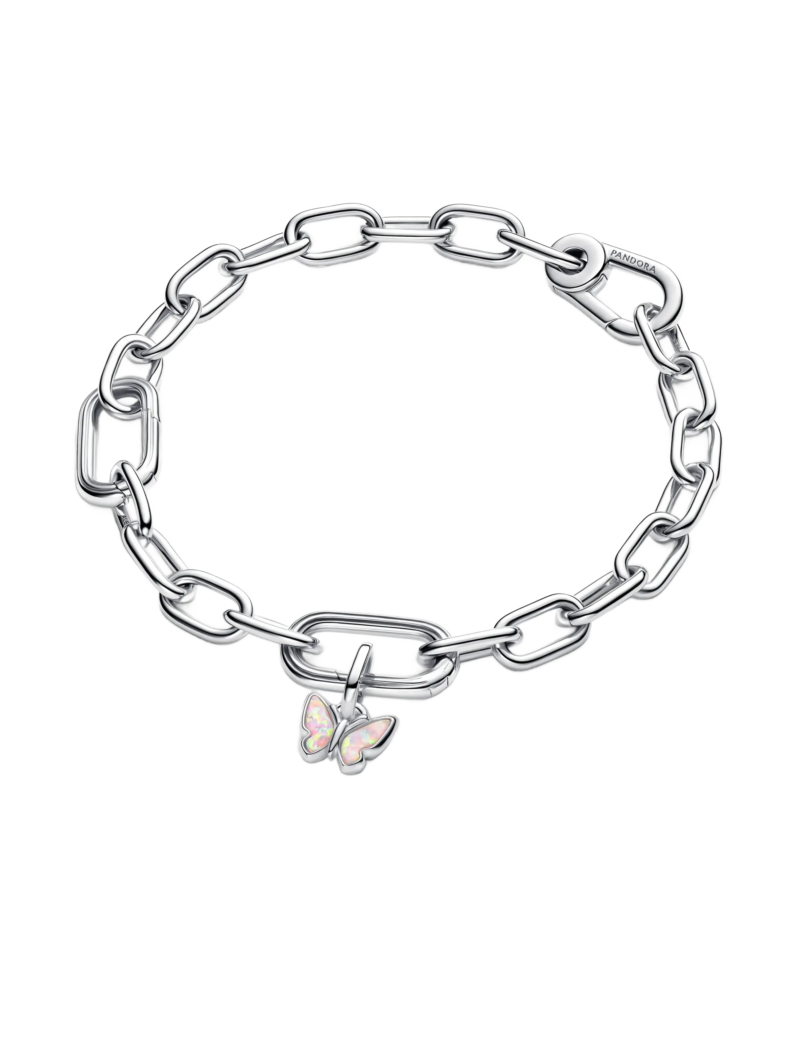 Pandora - Pink Butterfly Mini Dangle Charm - pink - 3