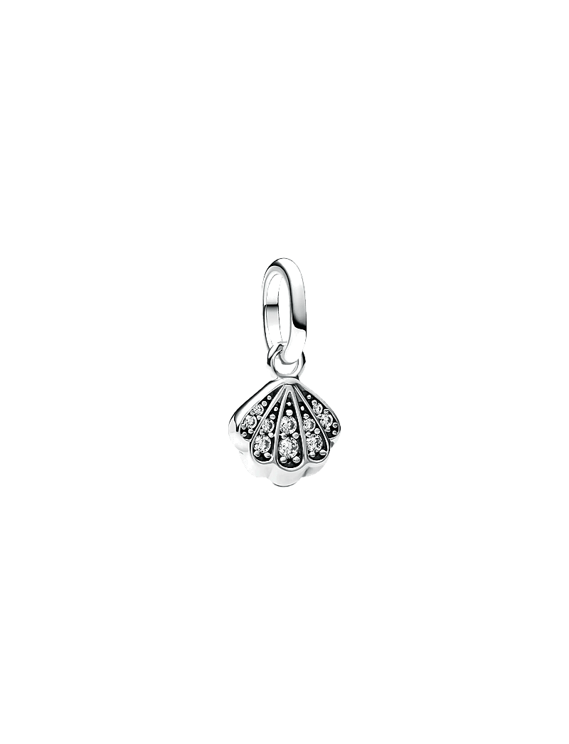 Pandora - Shell sterling silver mini dangle with clear cubic zirconia - anhänger - clear - 1