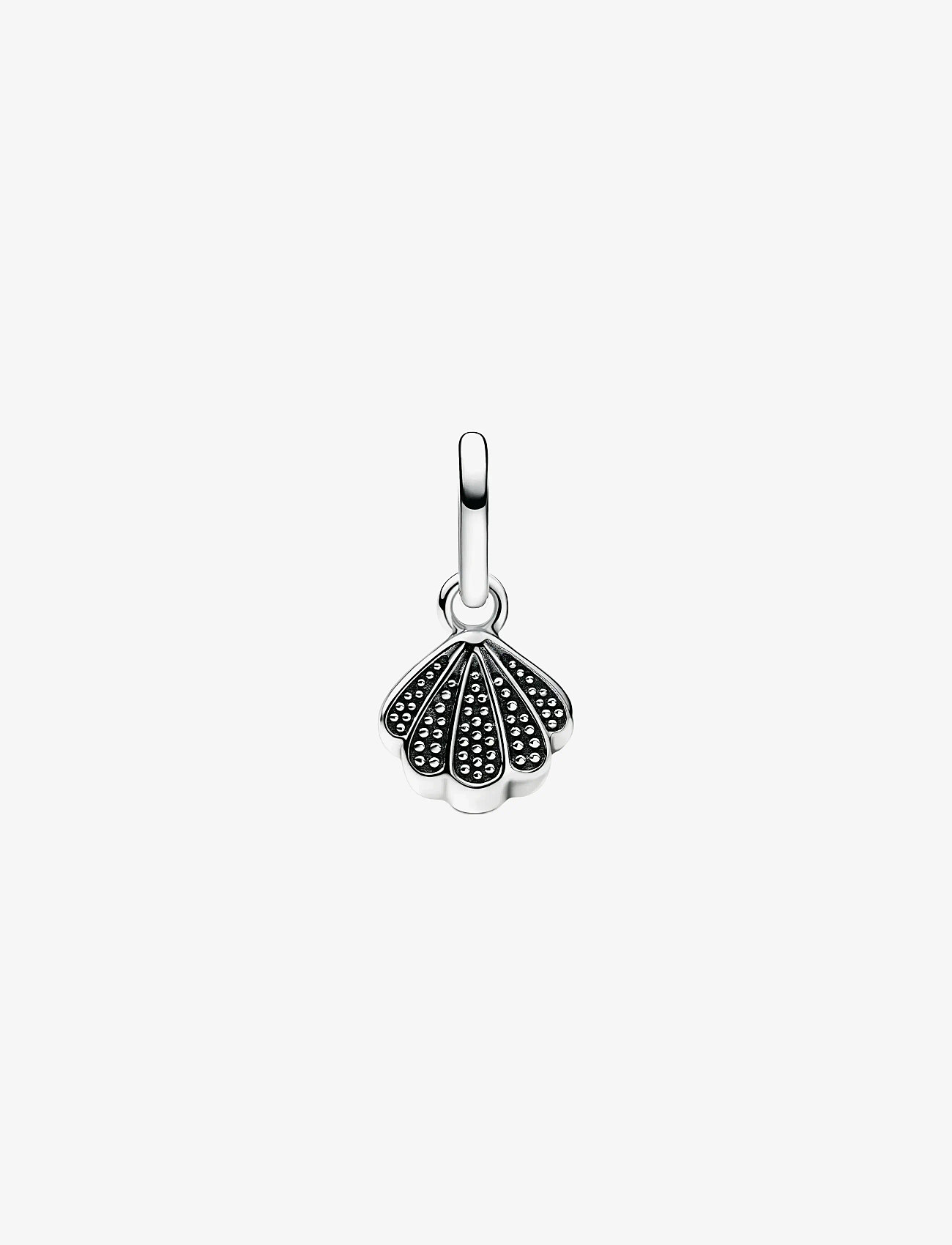 Pandora - Shell sterling silver mini dangle with clear cubic zirconia - hängen & berlocker - clear - 2