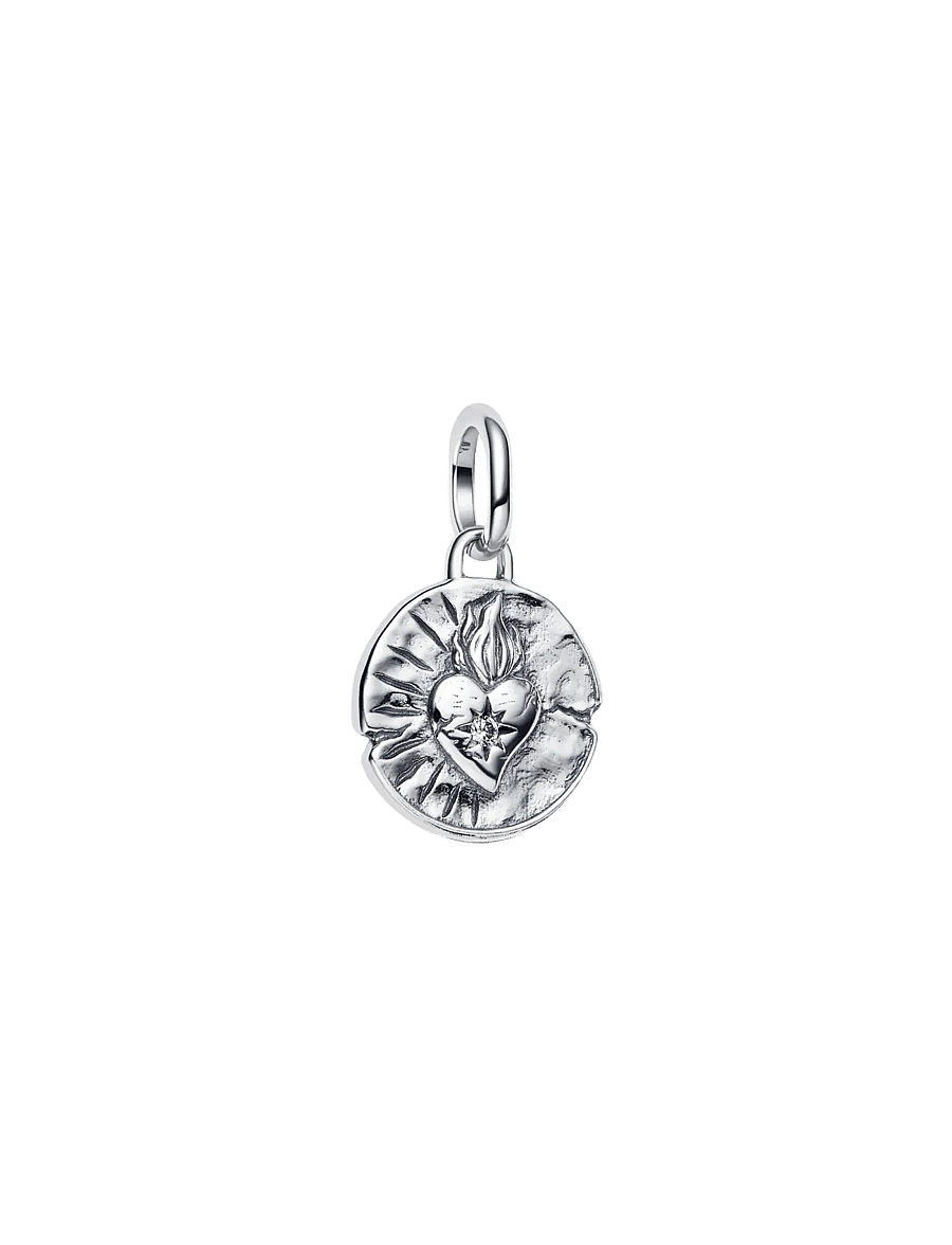 Pandora - Heart Medallion Charm - pendentifs - clear - 1