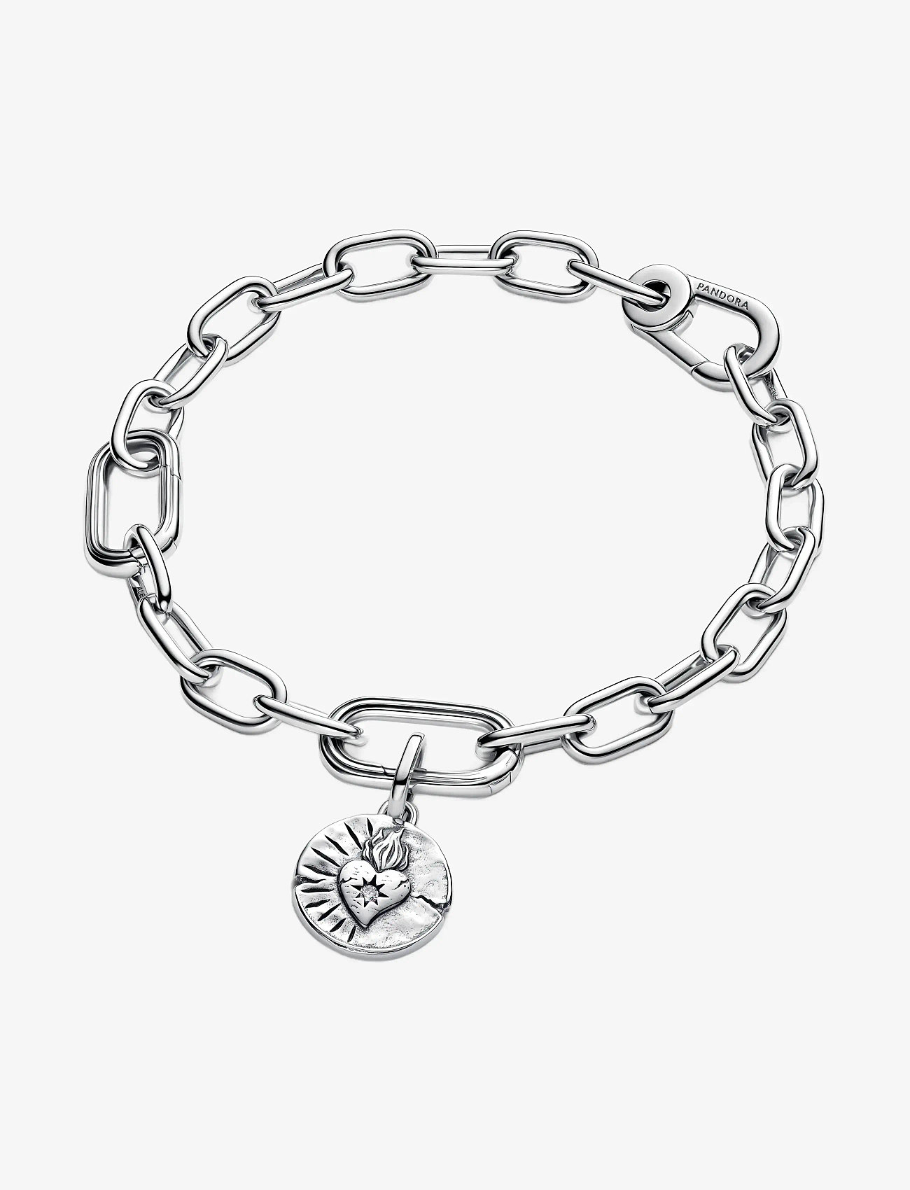 Pandora - Heart Medallion Charm - anhänger - clear - 3