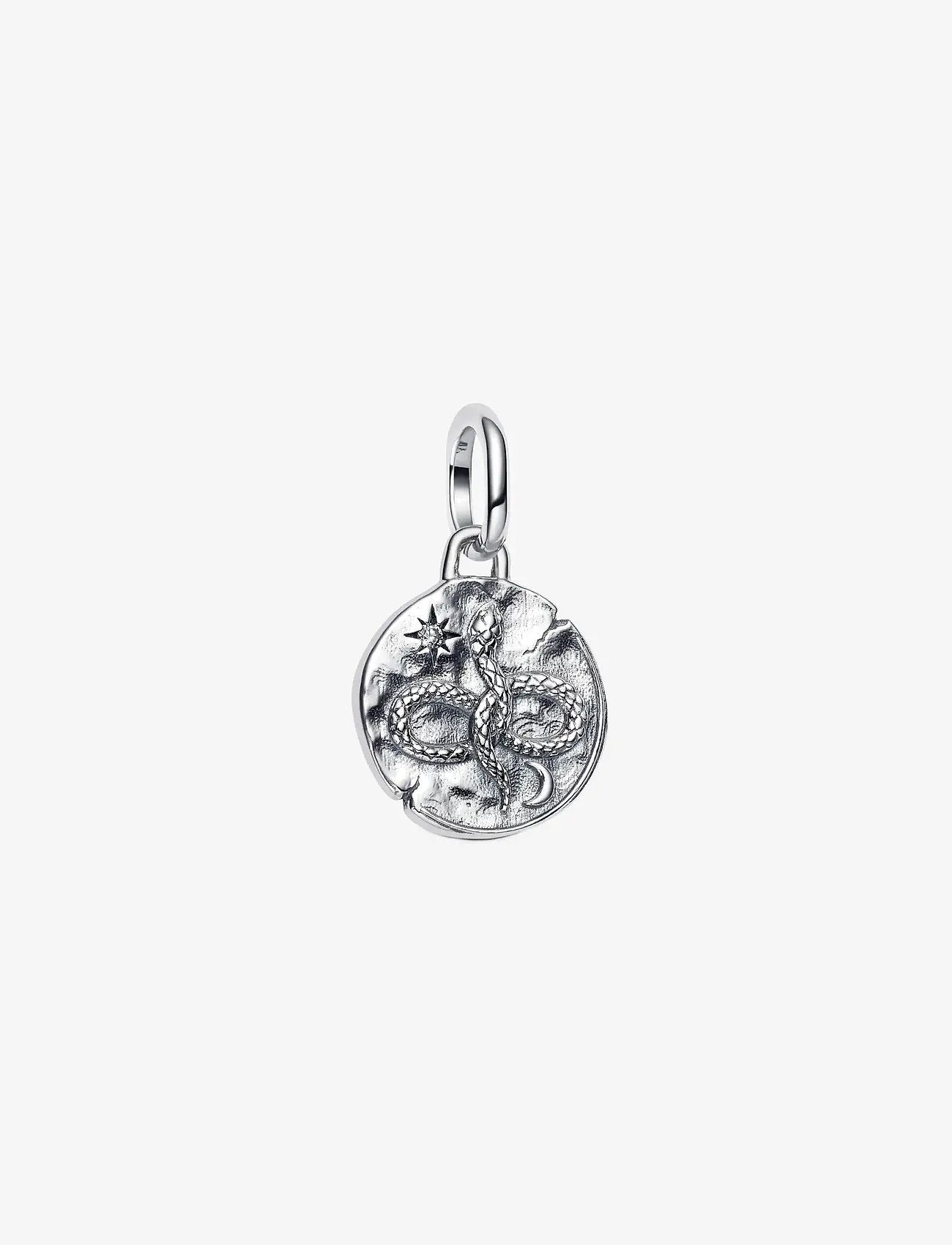 Pandora - Infinity snake sterling silver medallion with clear cubic zirconia - pendants - clear - 1