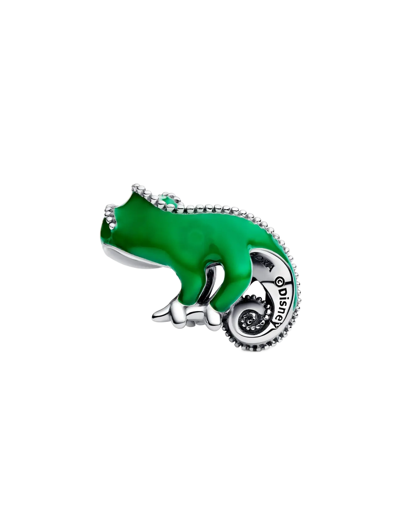 Pandora - Disney Tangled Pascal sterling silver charm with black crystal and color-changing green enamel - anhänger - green - 2
