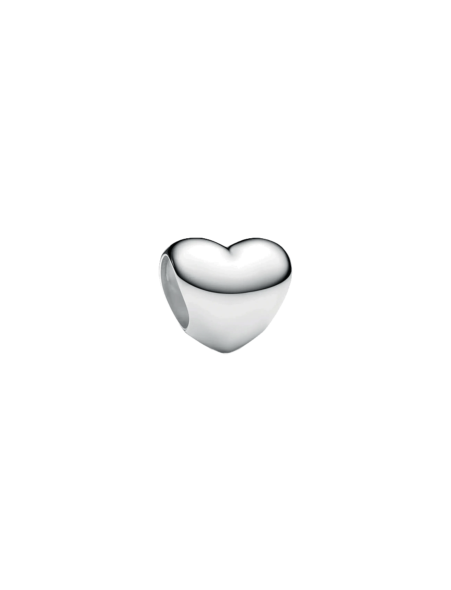 Pandora - Heart sterling silver mini charm - vedhæng - no color - 1