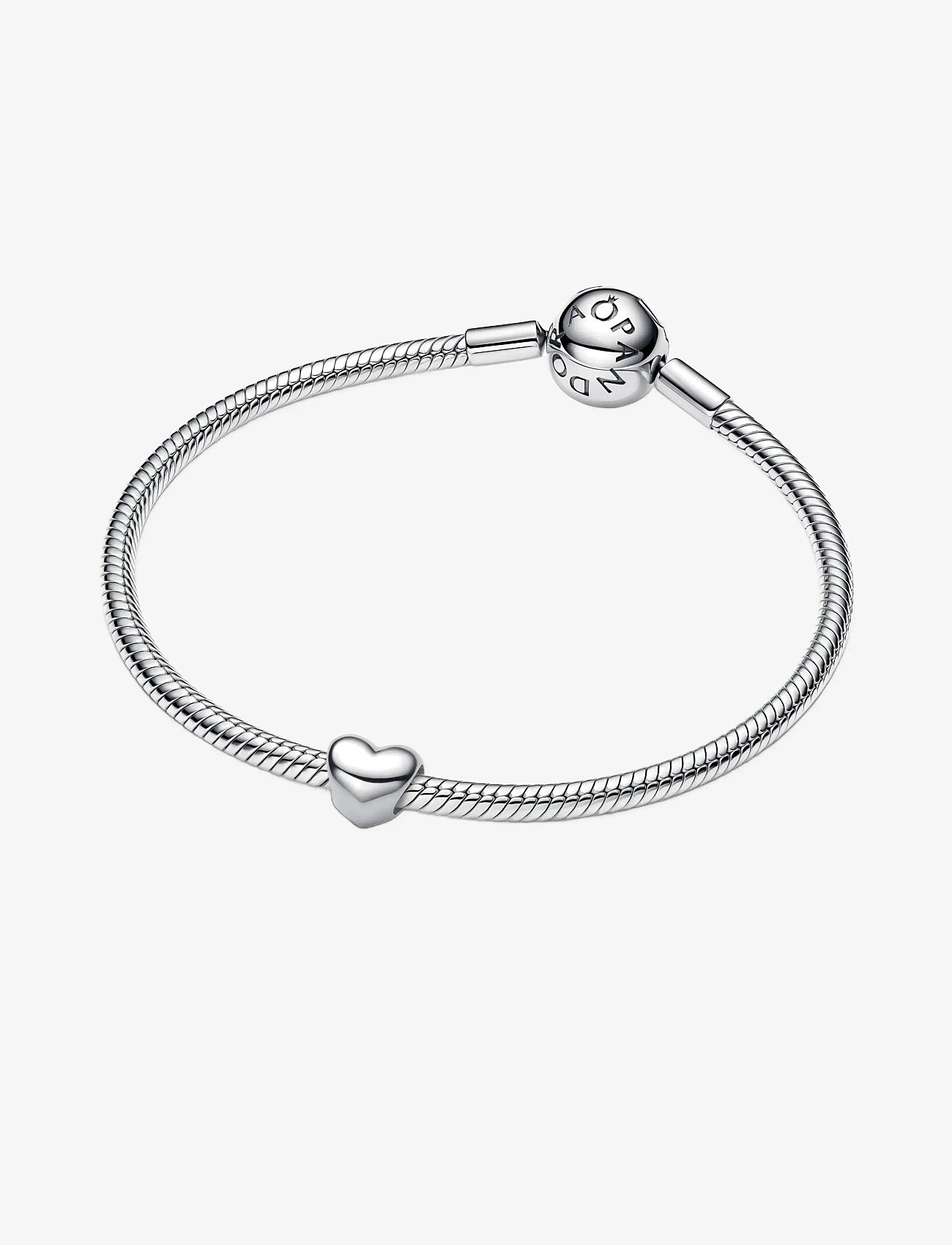 Pandora - Heart sterling silver mini charm - vedhæng - no color - 2