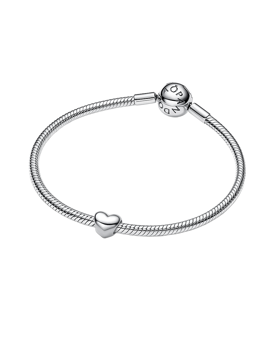 Pandora - Heart sterling silver mini charm - vedhæng - no color - 2