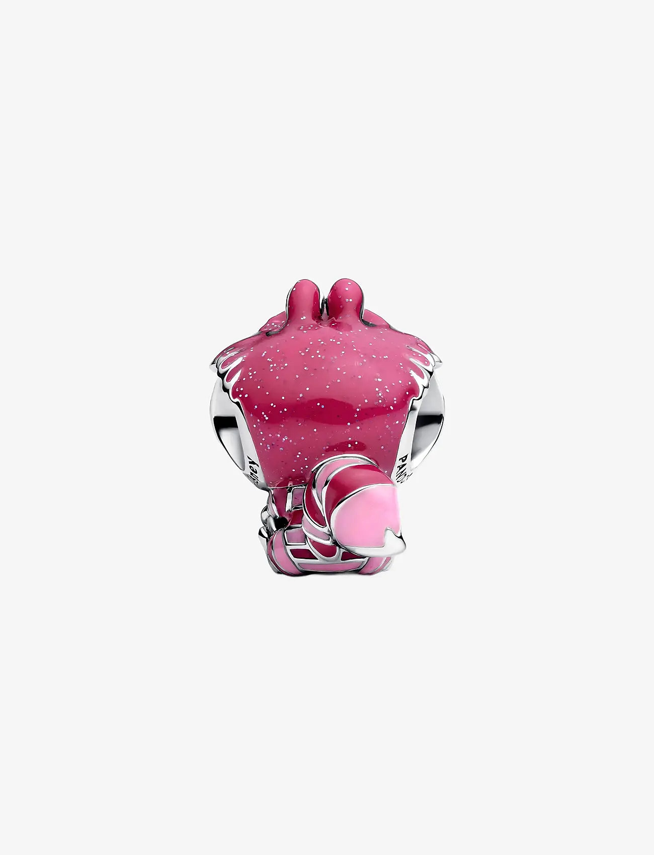 Pandora - Disney Cheshire Cat sterling silver charm with glittery pink, light pink, pink and glow in the dark - ripatsid - pink - 2