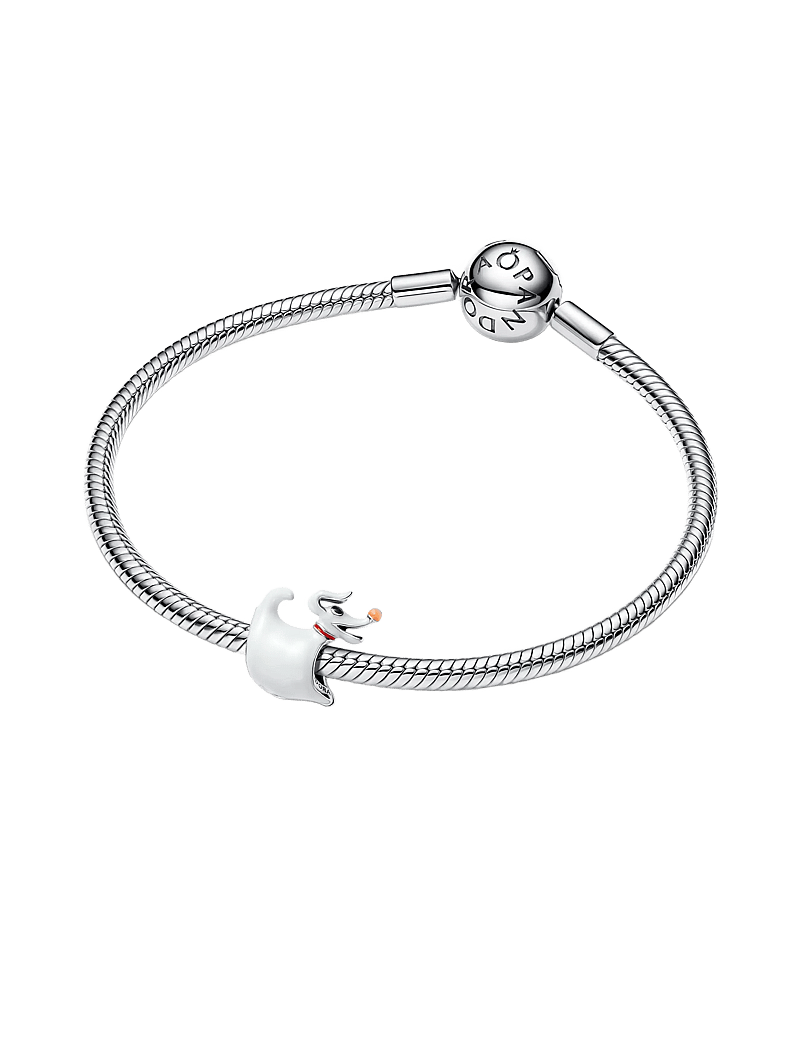 Pandora - Disney Dark Zero Dog sterling silver charm with black, red, orange and white glow in the dark enamel - anhänger - white - 2