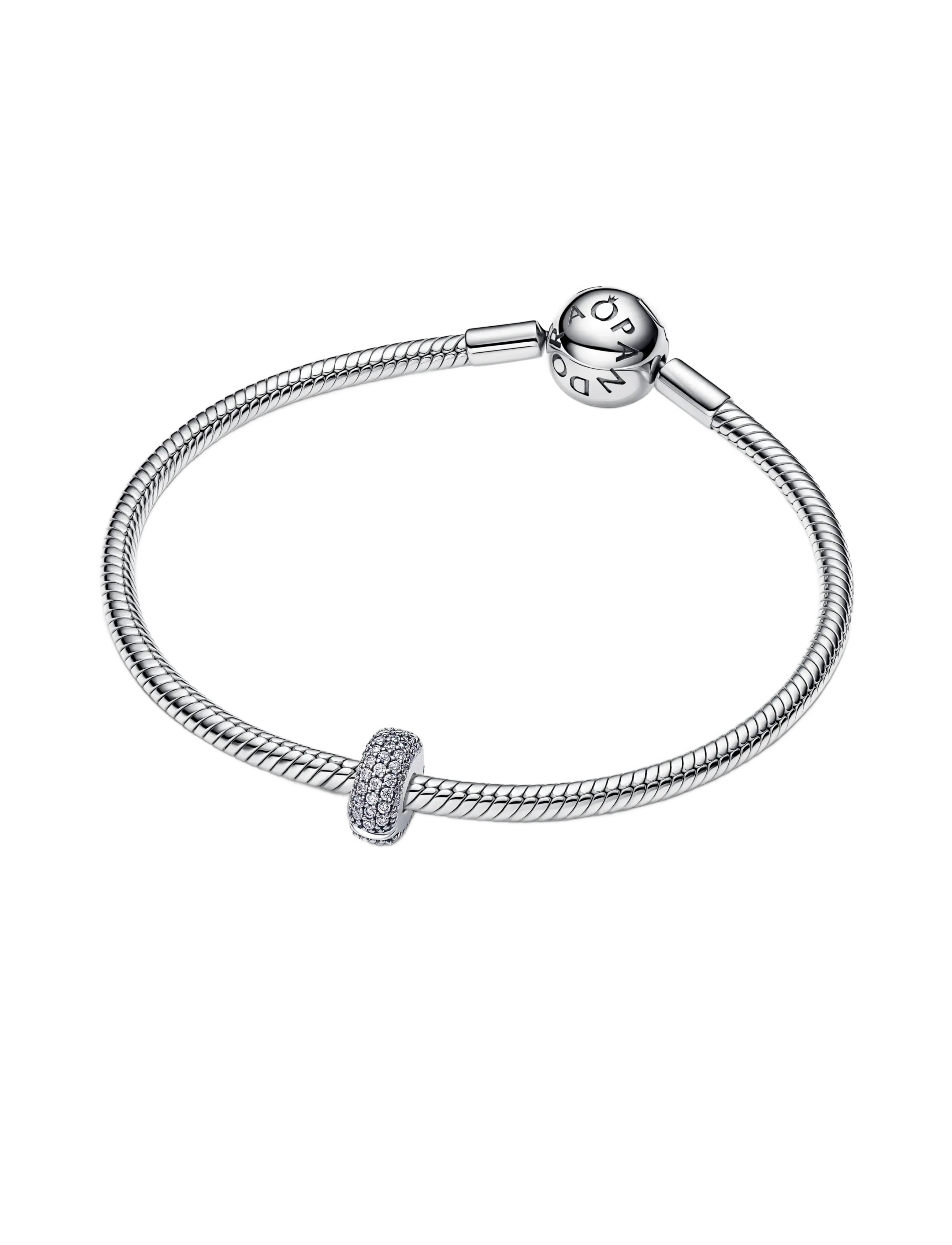Pandora - Pavé Clip Charm - anhänger - clear - 2
