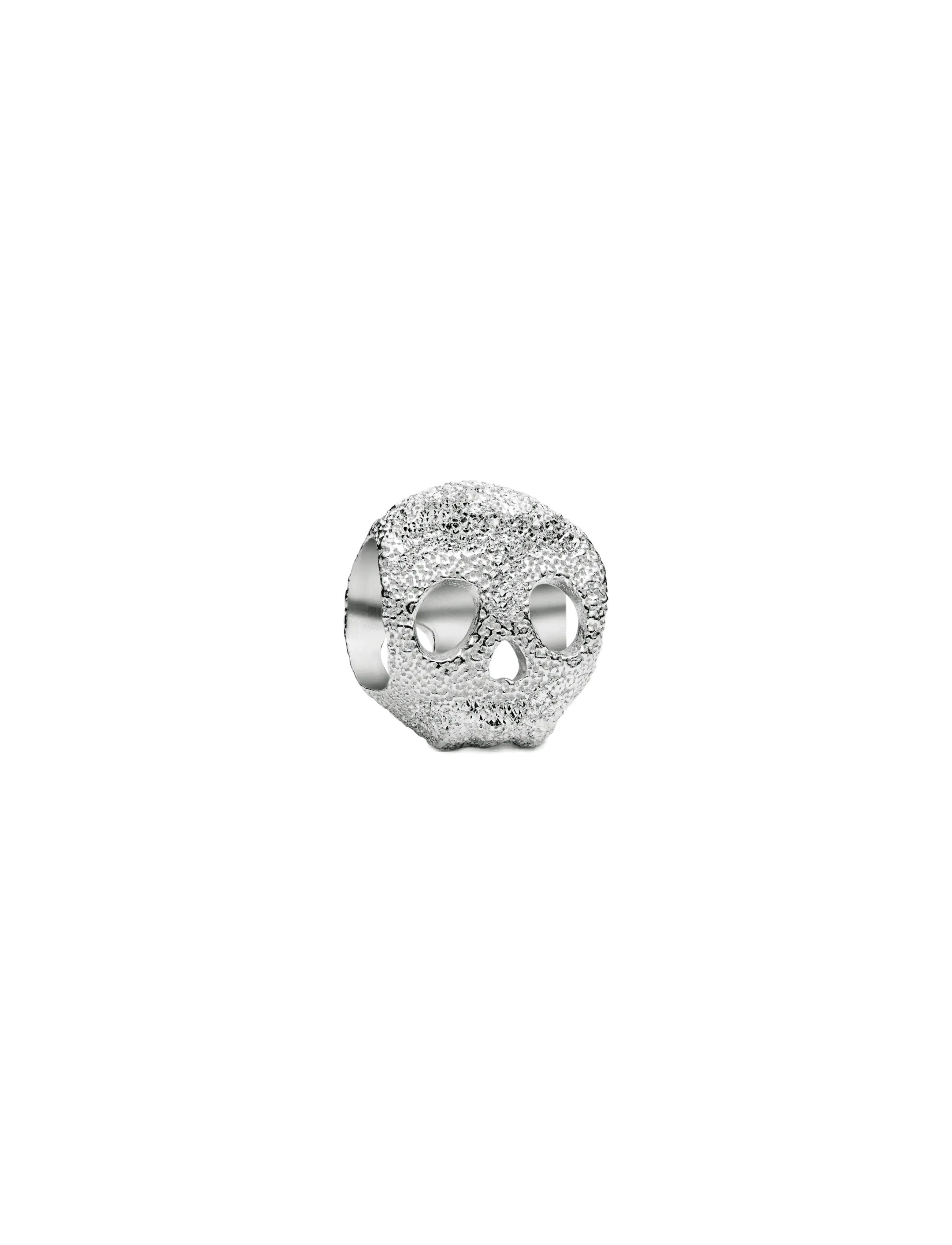 Pandora Textured Skull Mini Charm - Charms - NO COLOR / undefined