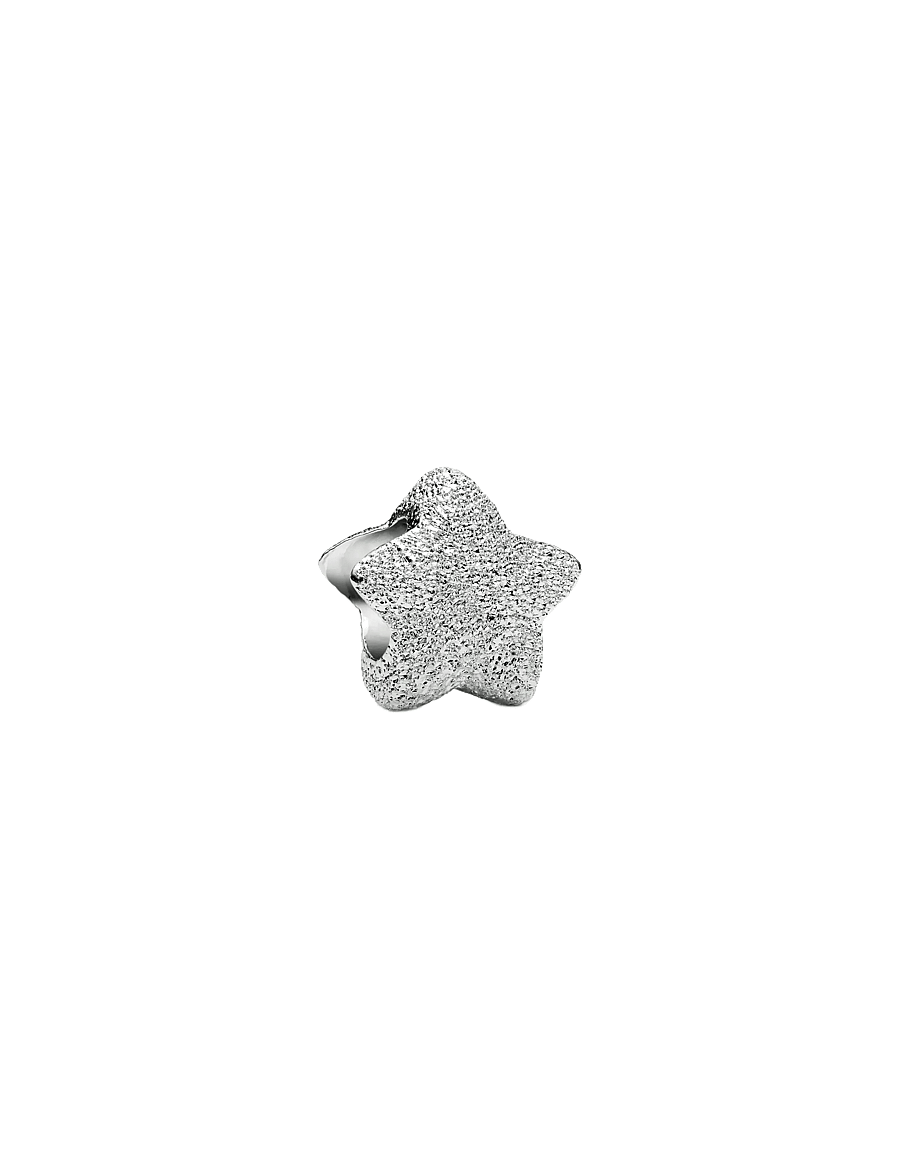 Pandora - Textured star sterling silver mini charm - vedhæng - no color - 1