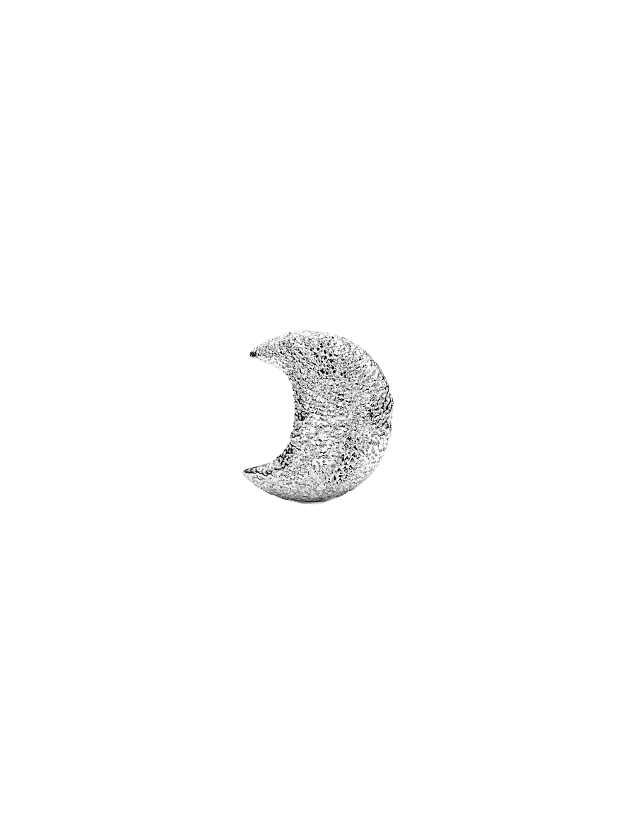 Pandora - Textured Moon Mini Charm - pendentifs - no color - 1