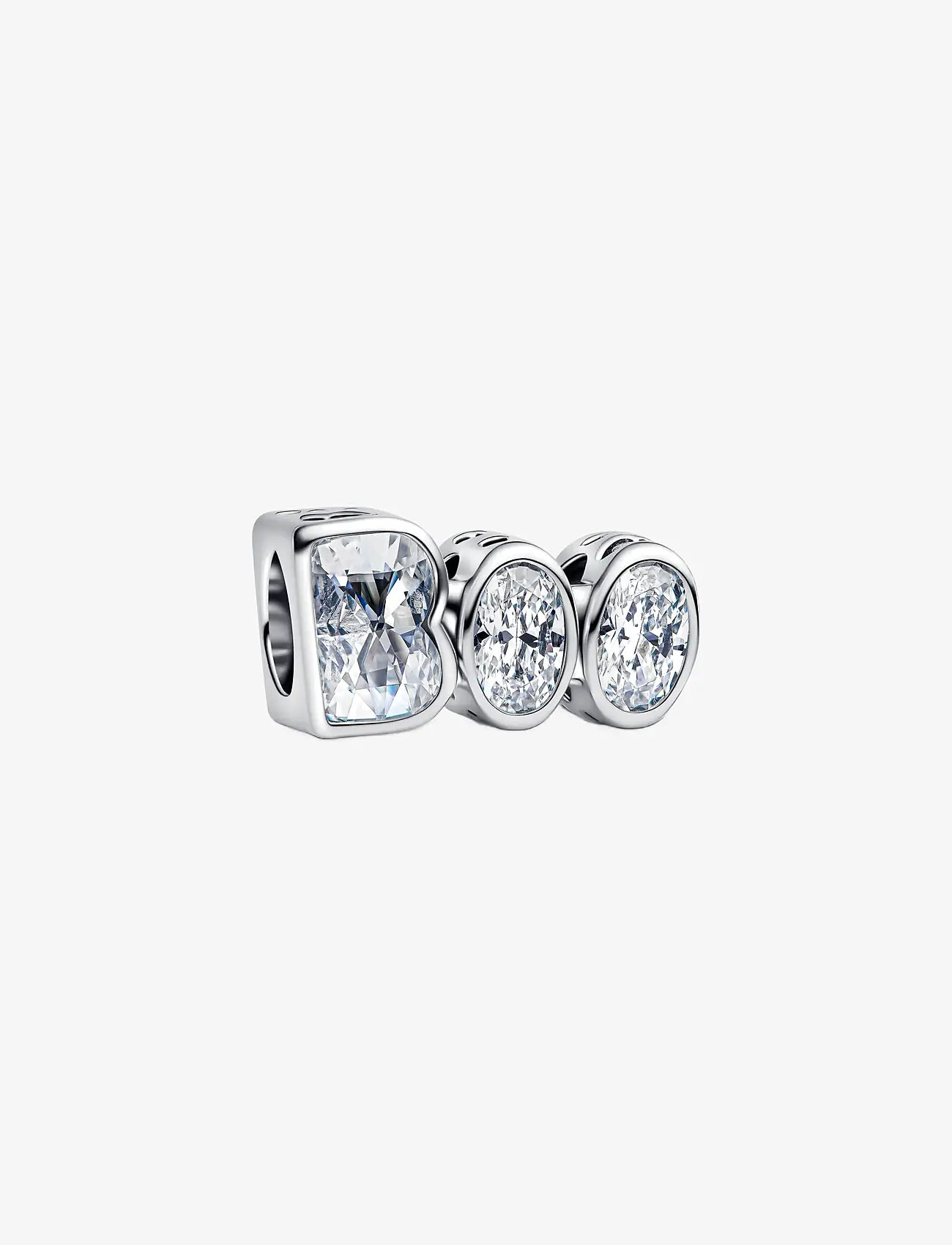 Pandora - BOO sterling silver charm with clear cubic zirconia and glow in the dark enamel - hängen & berlocker - clear - 1