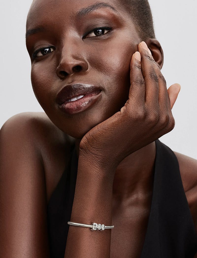 Pandora - BOO sterling silver charm with clear cubic zirconia and glow in the dark enamel - hängen & berlocker - clear - 0