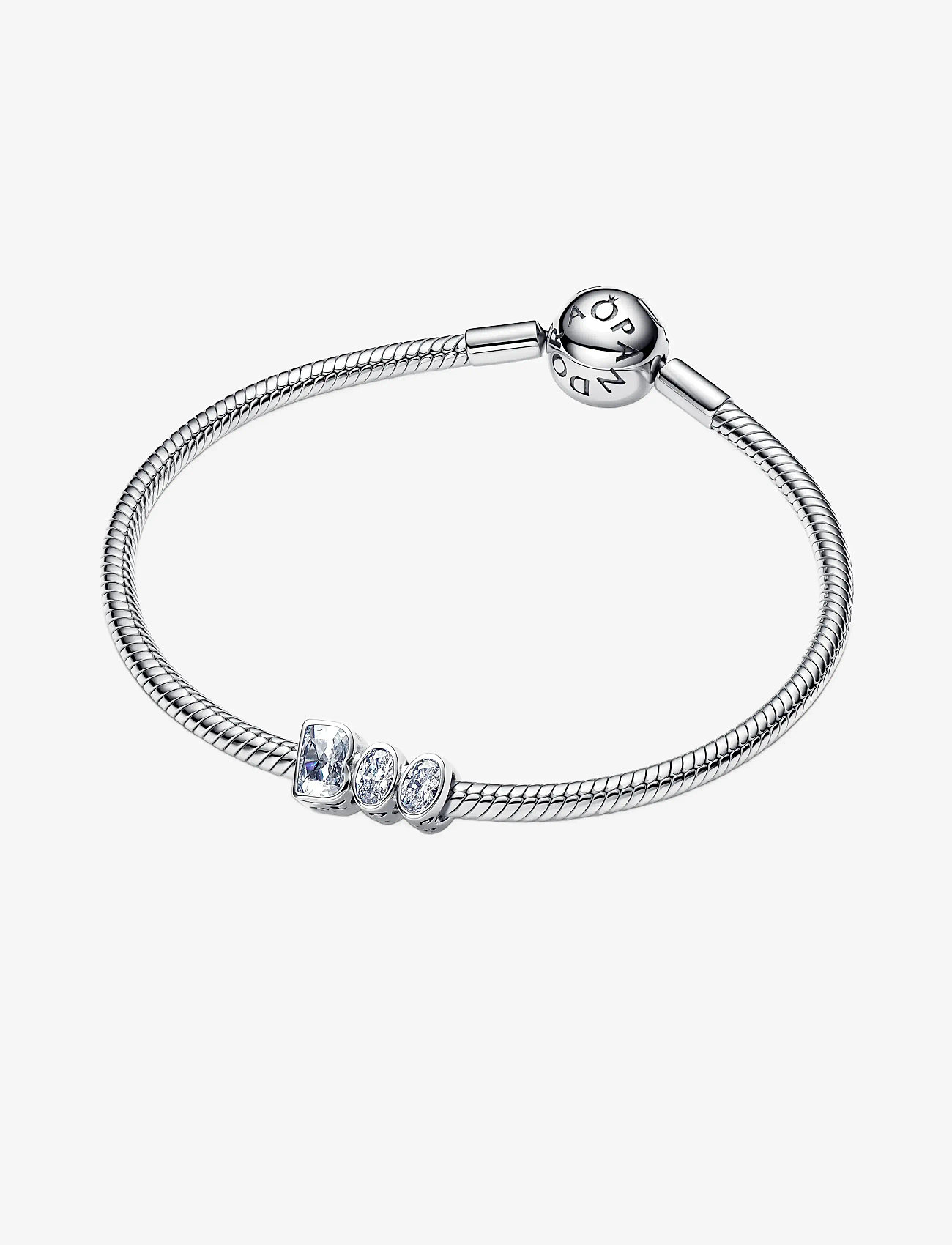 Pandora - BOO sterling silver charm with clear cubic zirconia and glow in the dark enamel - hängen & berlocker - clear - 3