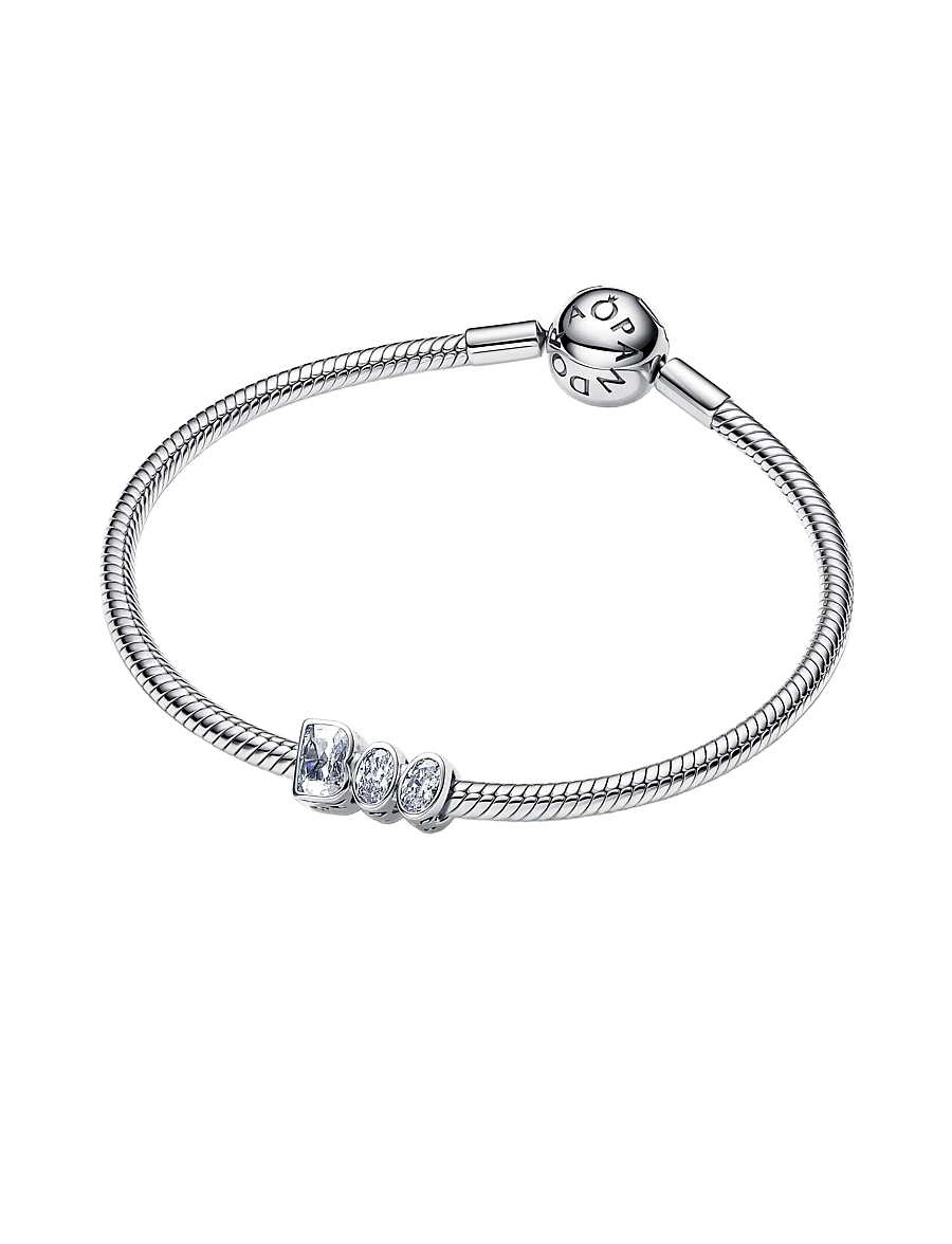 Pandora - BOO sterling silver charm with clear cubic zirconia and glow in the dark enamel - vedhæng - clear - 3