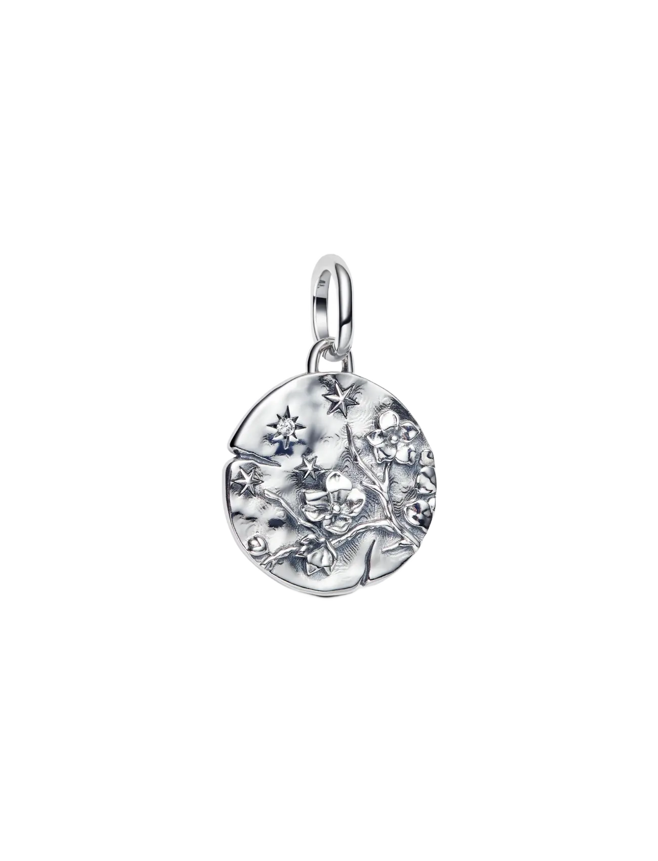 Pandora Cherry Blossom Medallion Charm - Charms - CLEAR / undefined