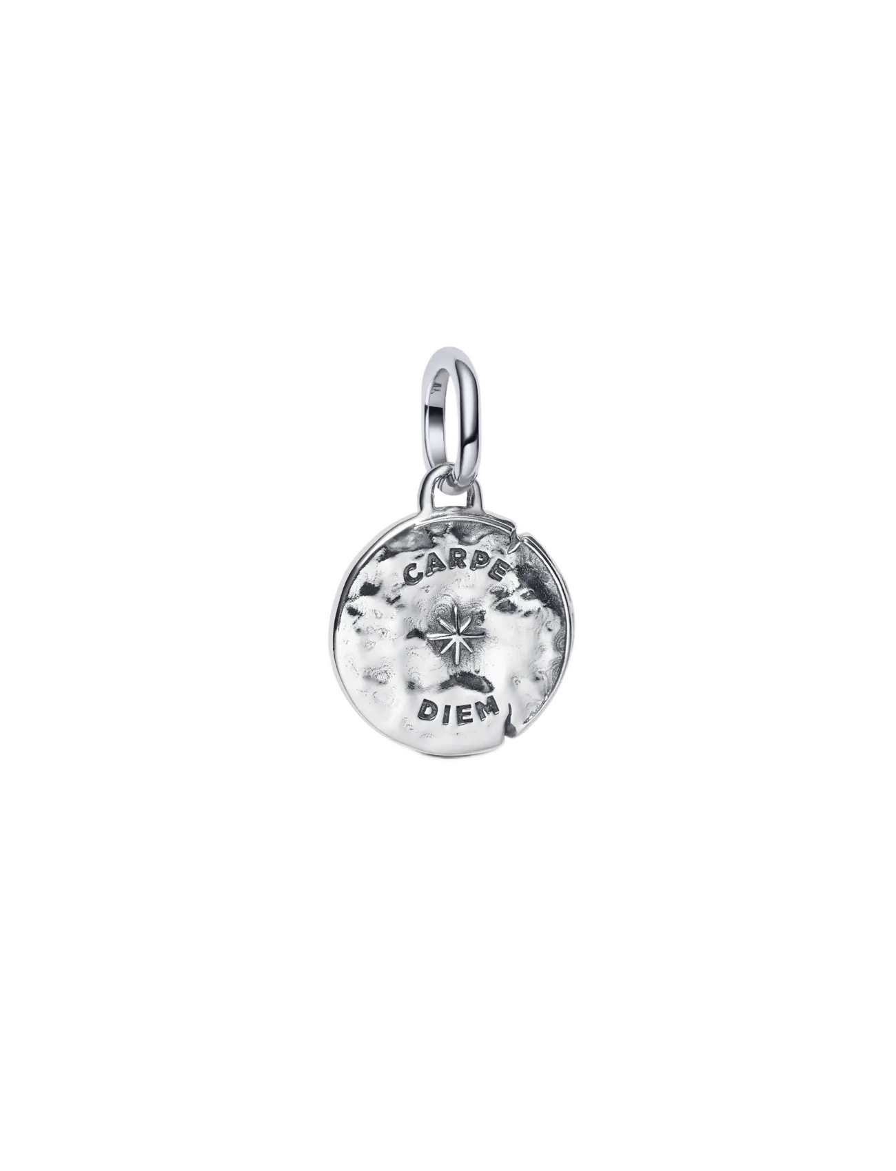 Pandora - Skull Medallion Charm - pendants - clear - 2