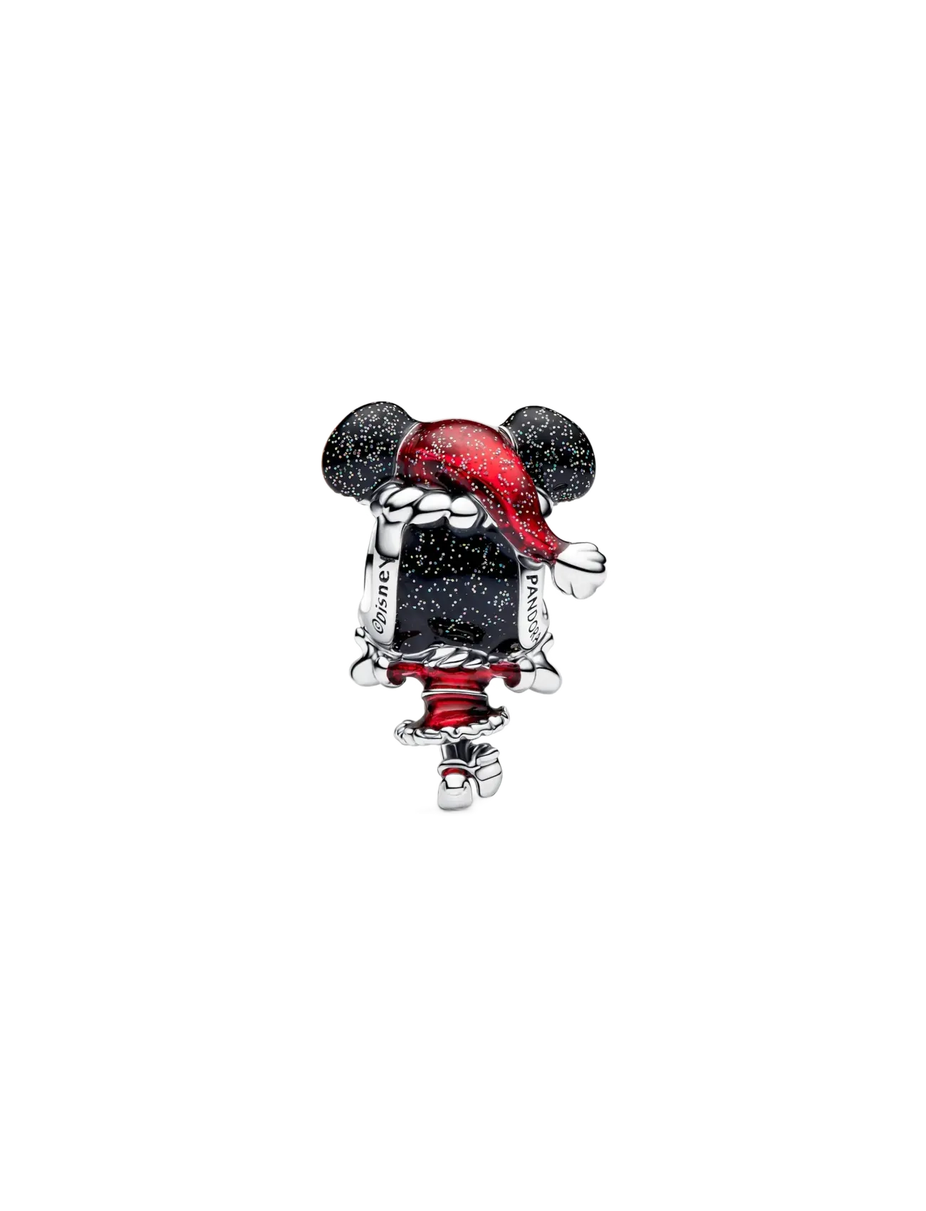 Pandora - Disney Minnie Mouse sterling silver charm - hengiskraut - red - 2