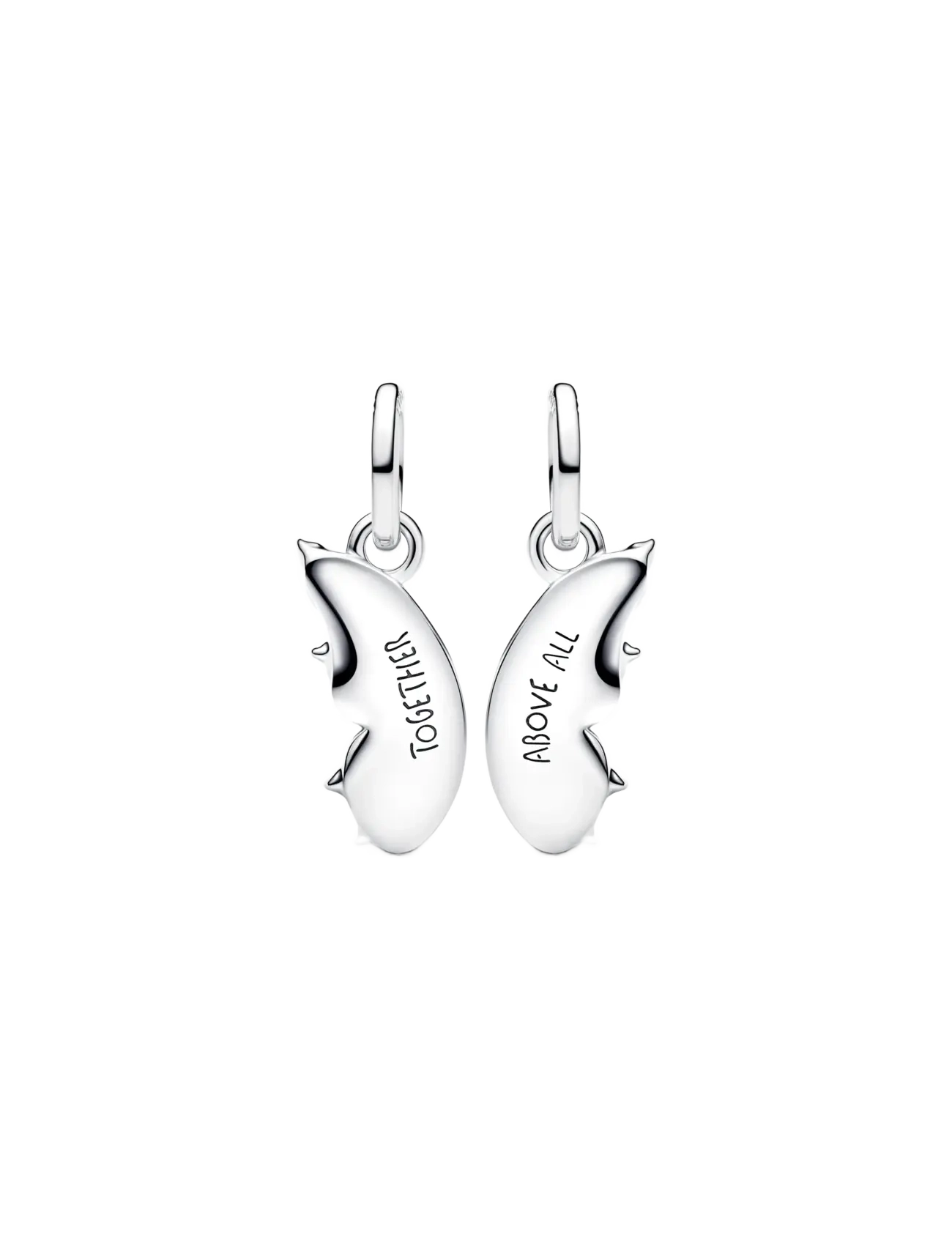 Pandora - Butterfly sterling silver splittable dangle with clear cubic zirconia and shimmering blue enamel - anhänger - blue - 2