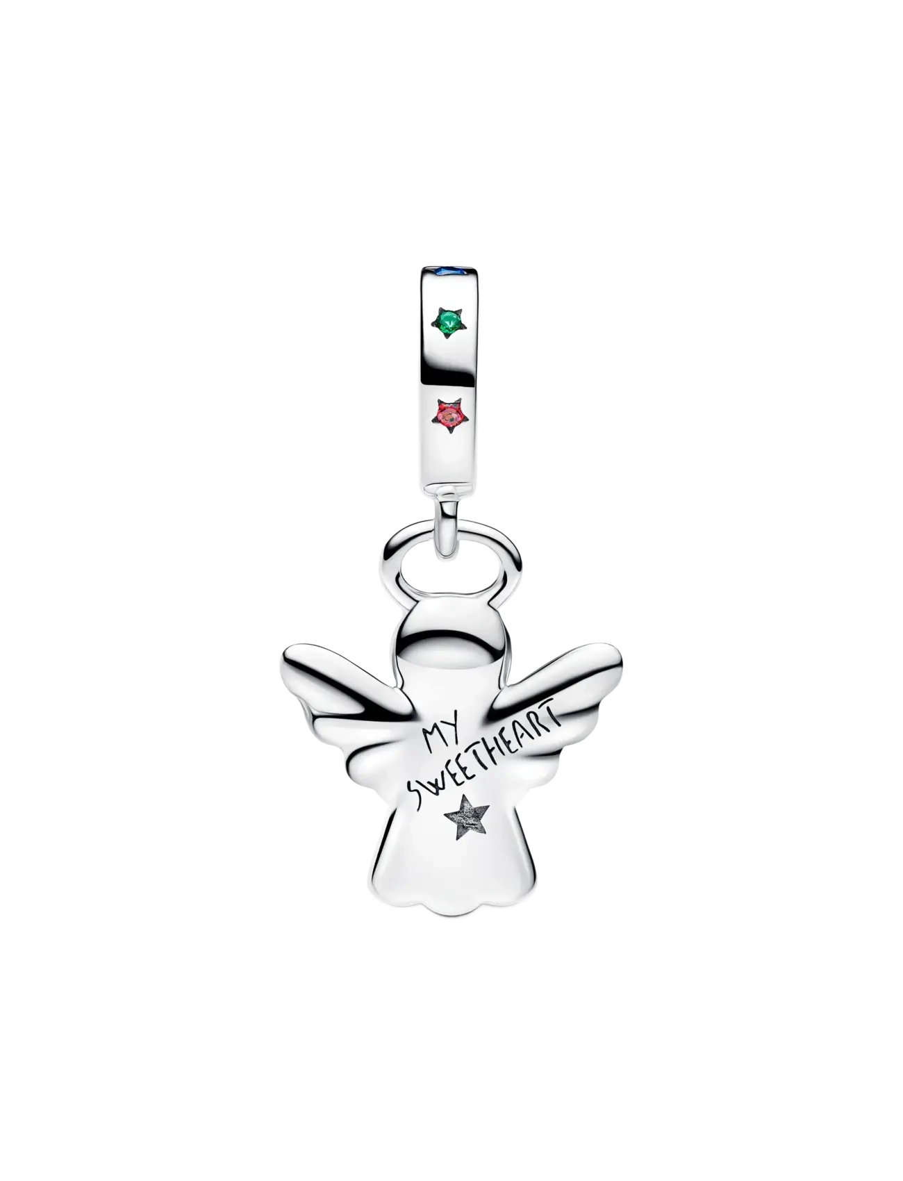 Pandora - Gingerbread angel sterling silver dangle - anhänger - brown - 2