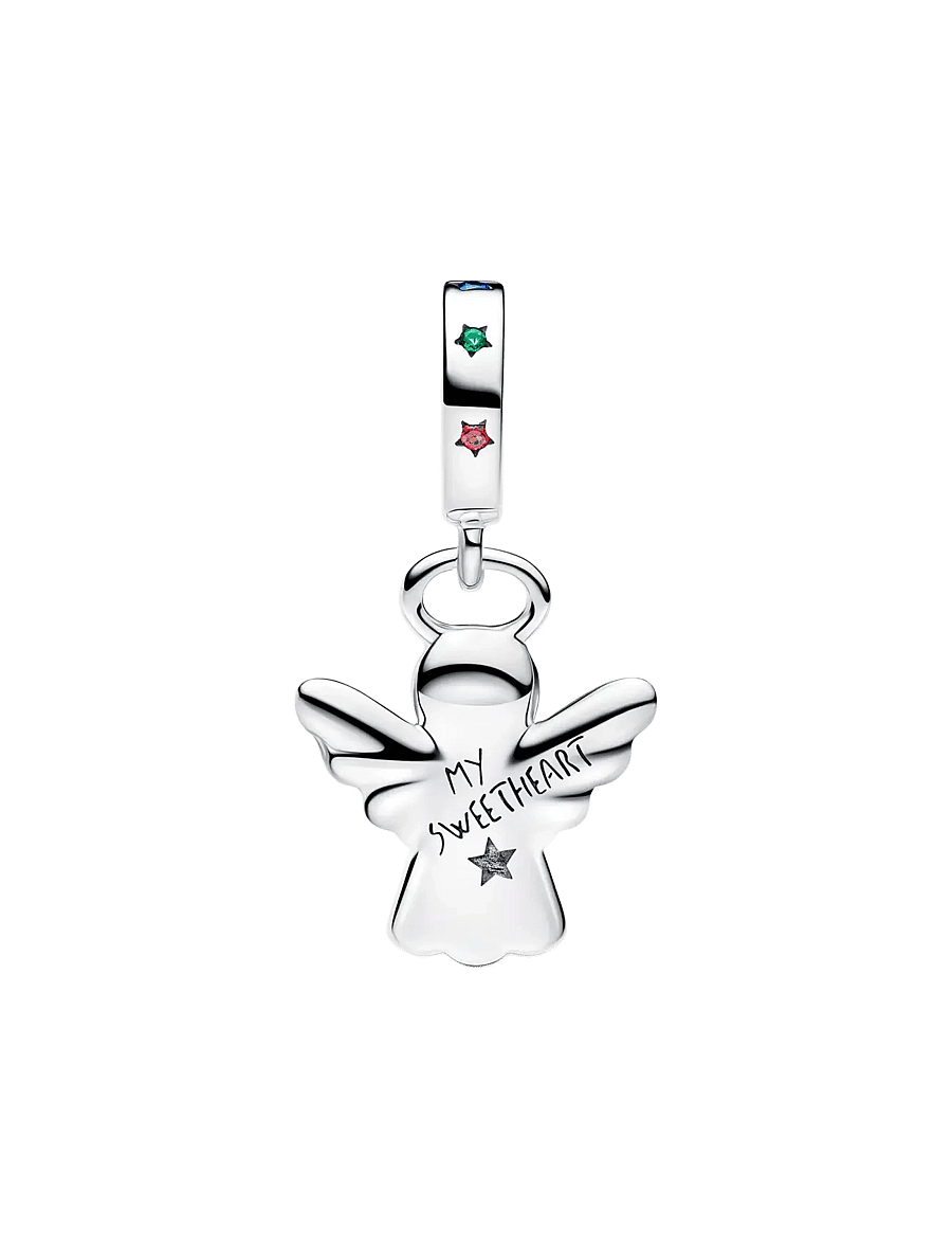 Pandora - Gingerbread angel sterling silver dangle - anhänger - brown - 2