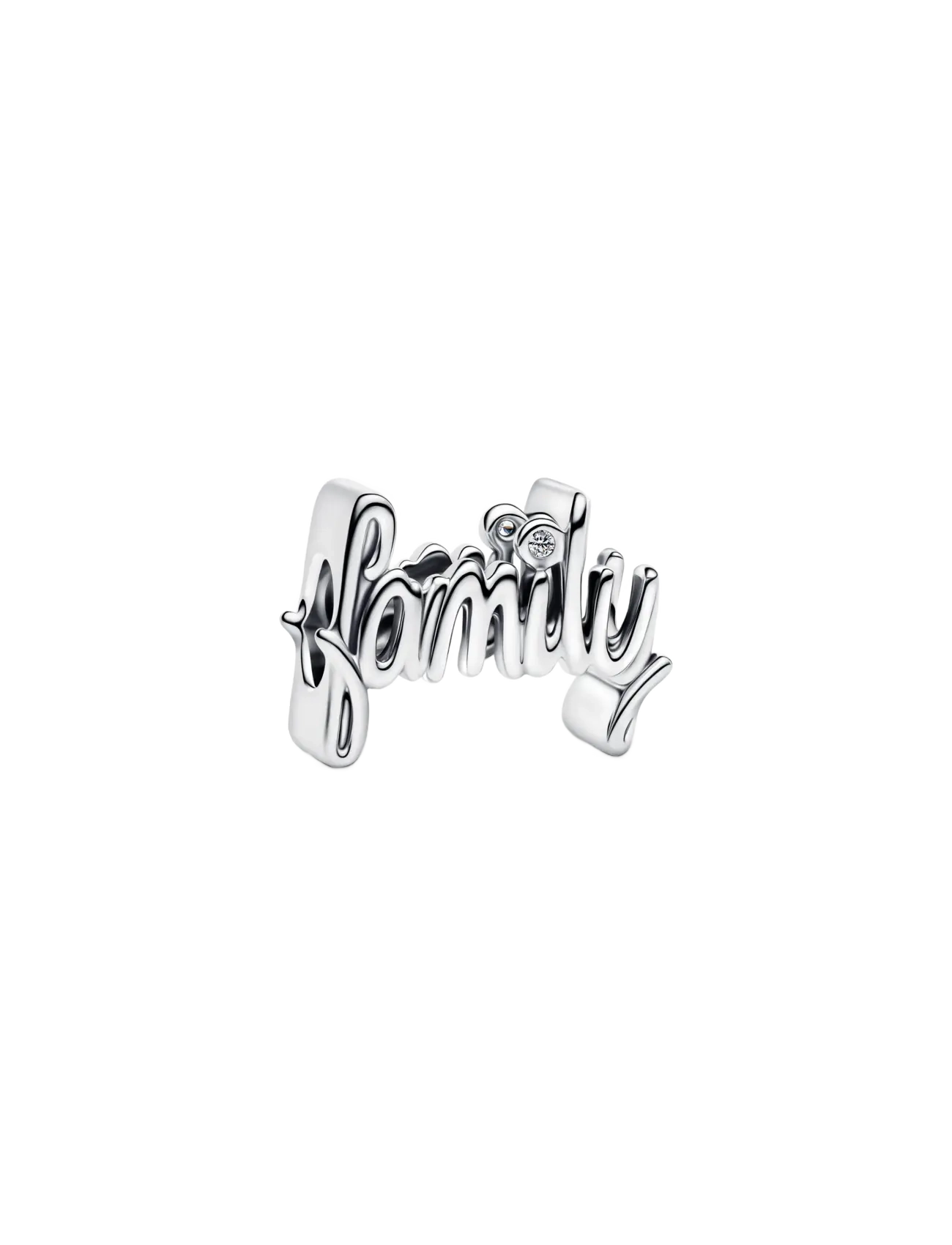 Pandora Family sterling silver charm with clear cubic zirconia - Festtøj - CLEAR / undefined