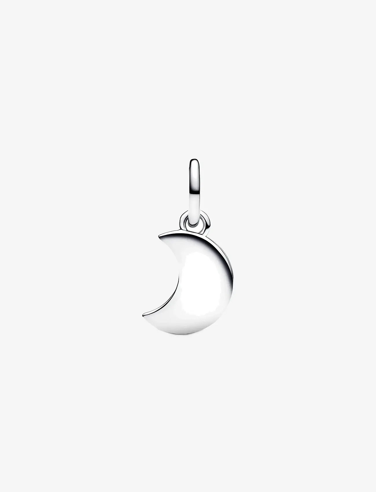 Pandora - Moon sterling silver double dangle with moonstone iridescent glass - vedhæng - white - 2