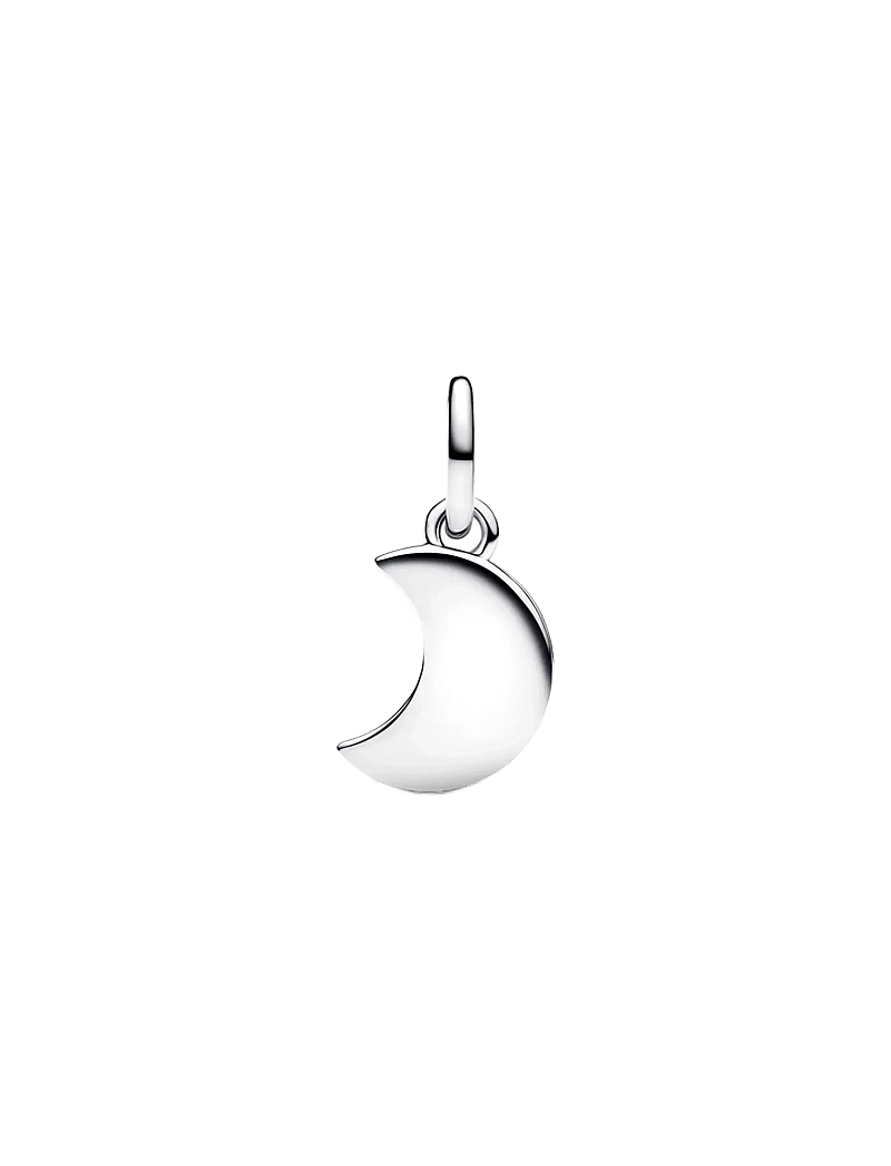 Pandora - Moon sterling silver double dangle with moonstone iridescent glass - white - 2