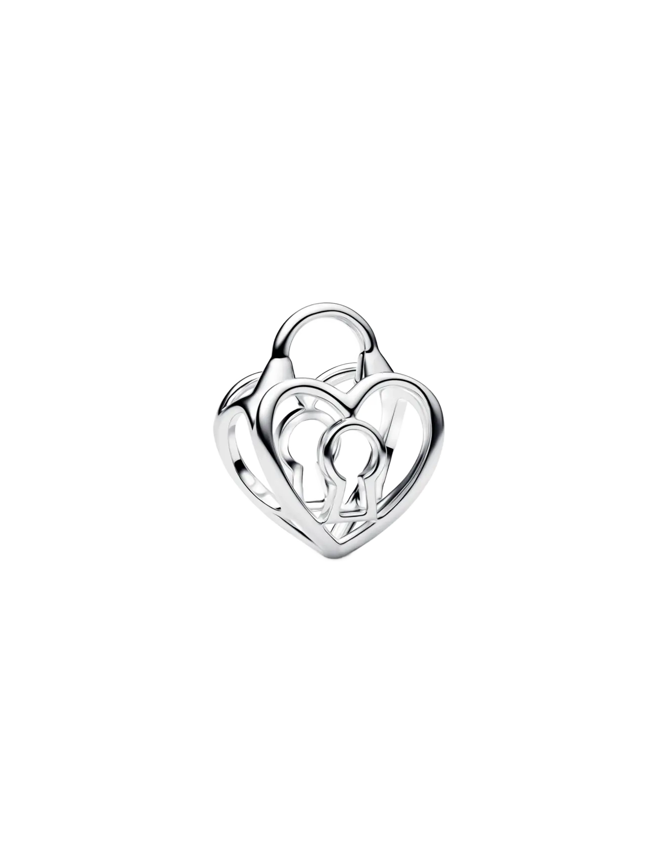 Pandora Openwork Heart Padlock Charm - Charms - NO COLOR / undefined