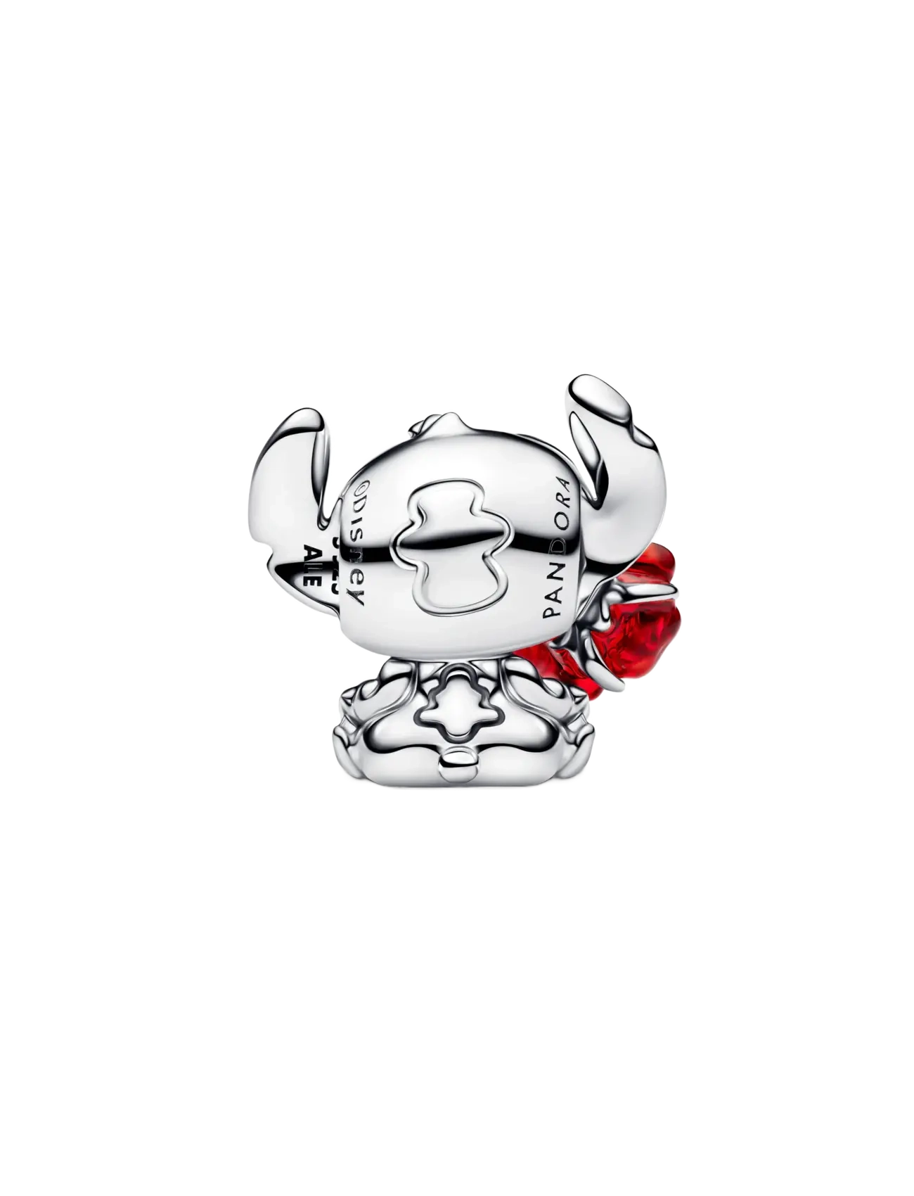 Pandora - Disney Stitch Rose Murano Glass Charm - pendants - red - 2