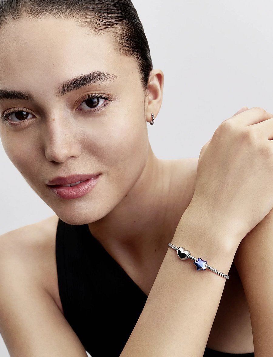 Pandora - Blue Star Charm - vedhæng - blue - 3