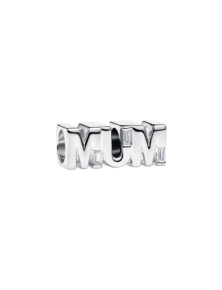 Pandora - Reversible Mum Charm - hängen & berlocker - clear - 1
