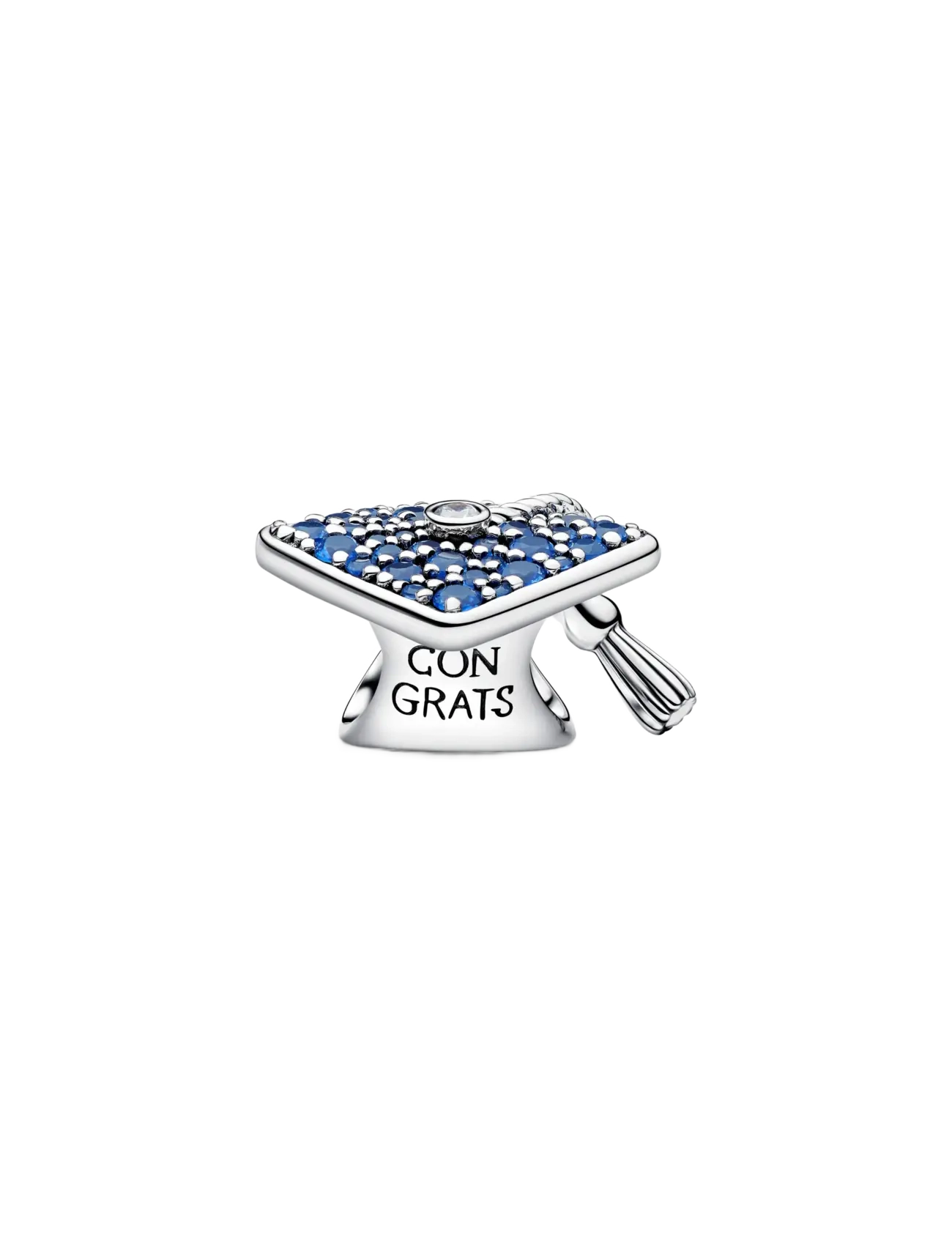 Pandora - Sparkling Blue 2026 Graduation Cap Charm - blue - 2