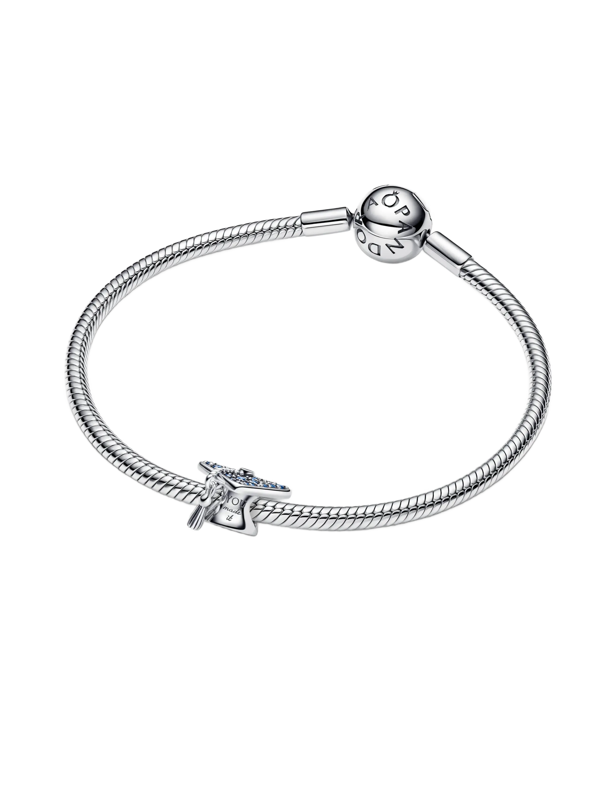 Pandora - Sparkling Blue 2026 Graduation Cap Charm - blue - 3