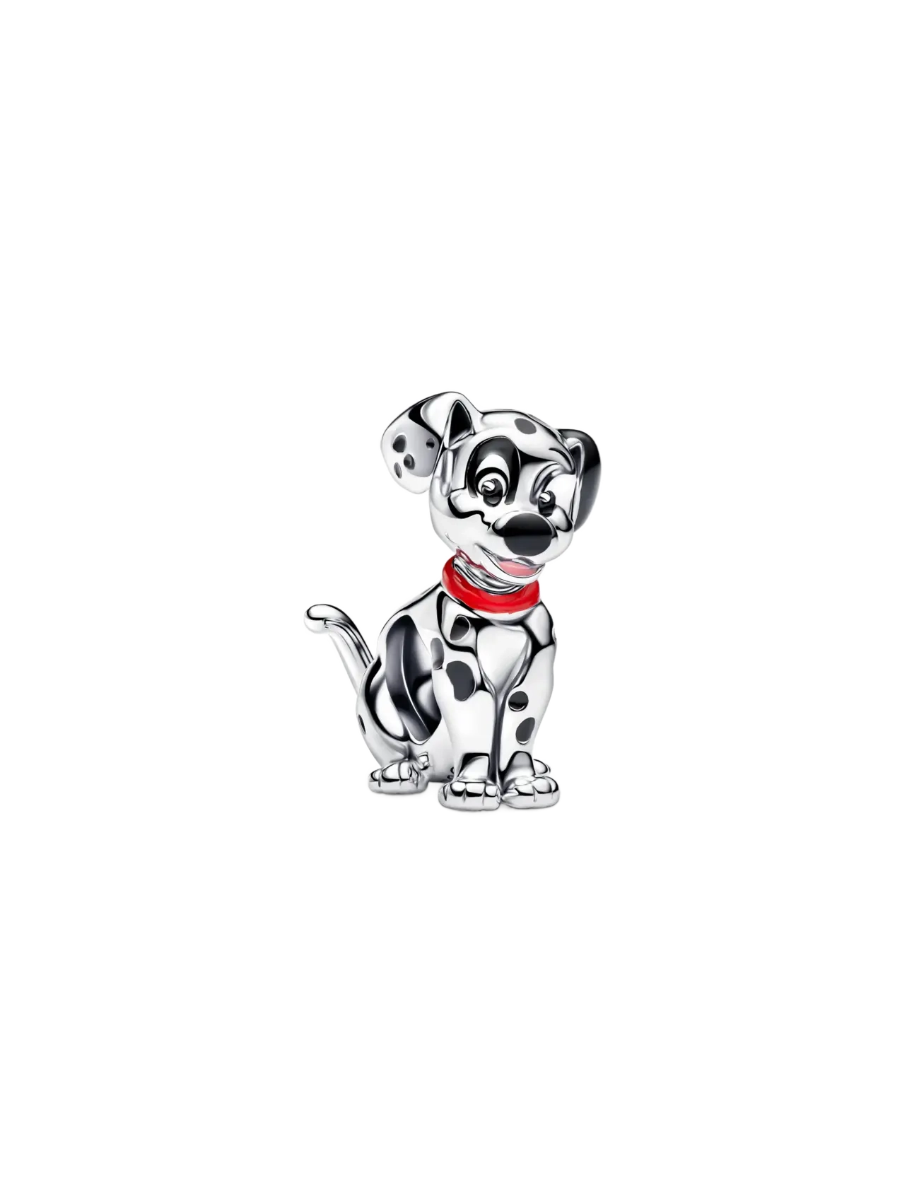 Pandora Disney 101 Dalmatians Patch Charm - Valentines - BLACK / silver