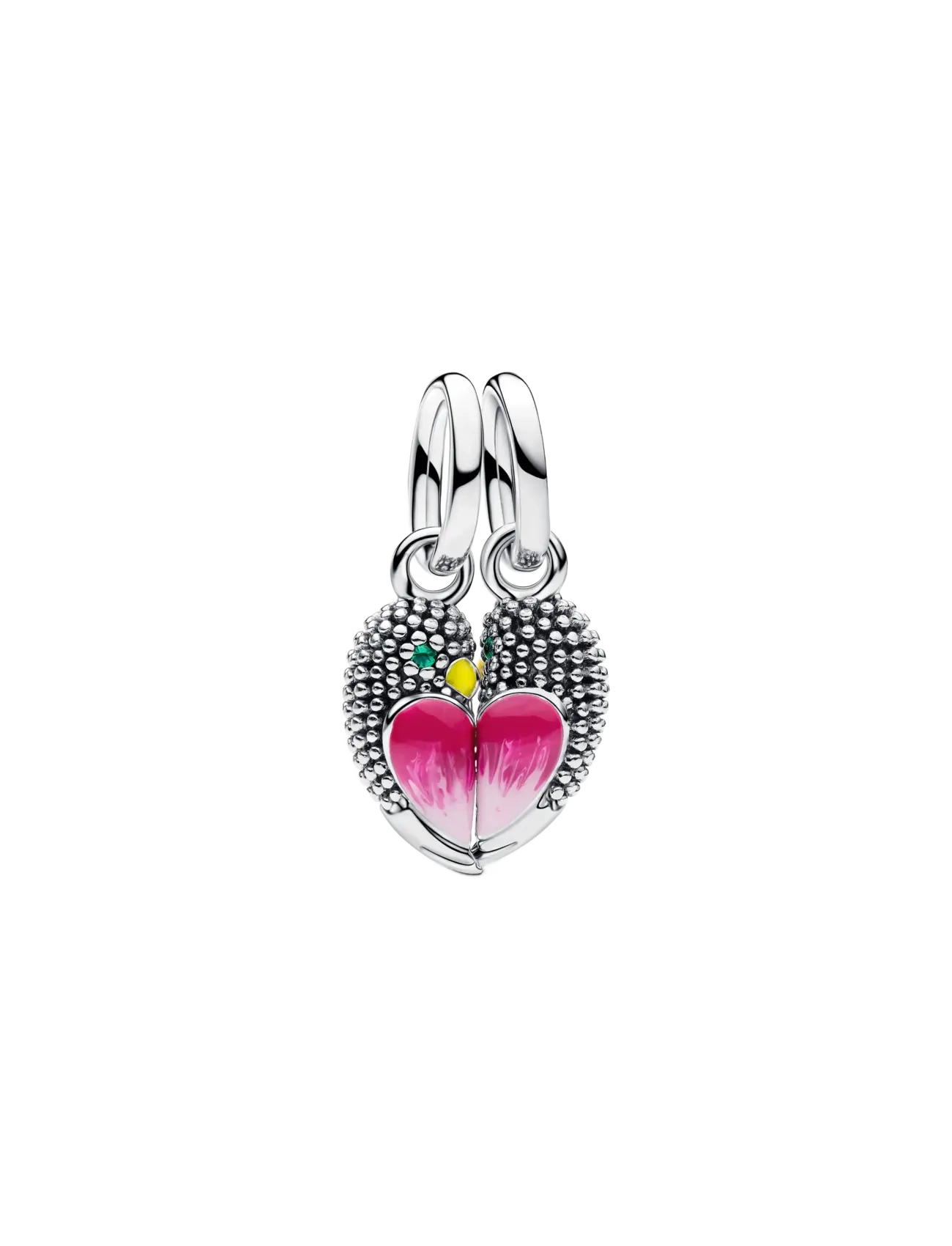 Pandora Love Birds Splittable Dangle Charm - For Her - PINK / pink/rose