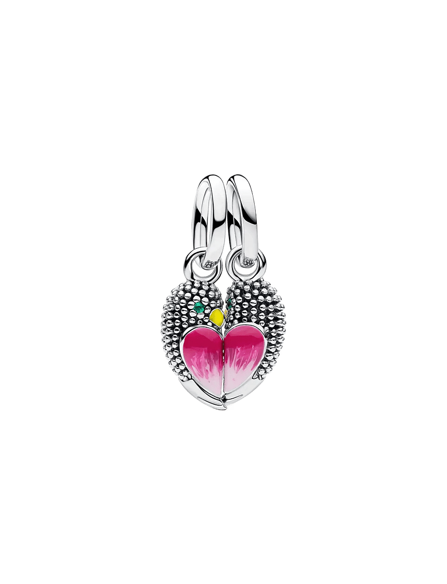 Pandora - Love Birds Splittable Dangle Charm - hängen & berlocker - pink - 1