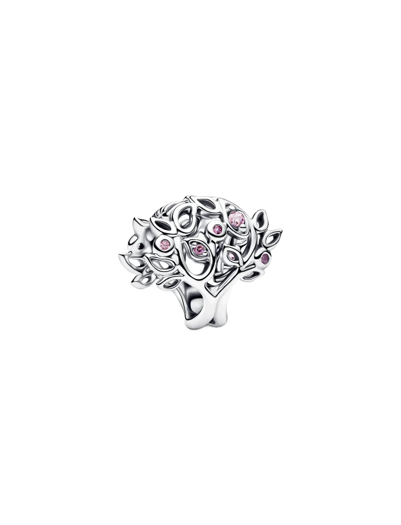 Pandora Family Tree Openwork Charm - For Her - PINK / silver