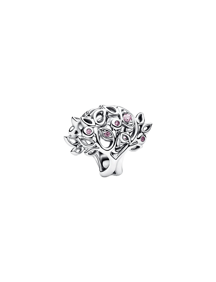 Pandora - Family Tree Openwork Charm - vedhæng - pink - 1