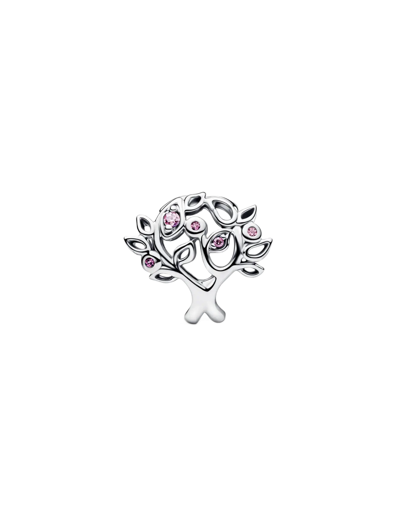 Pandora - Family Tree Openwork Charm - pendants - pink - 2