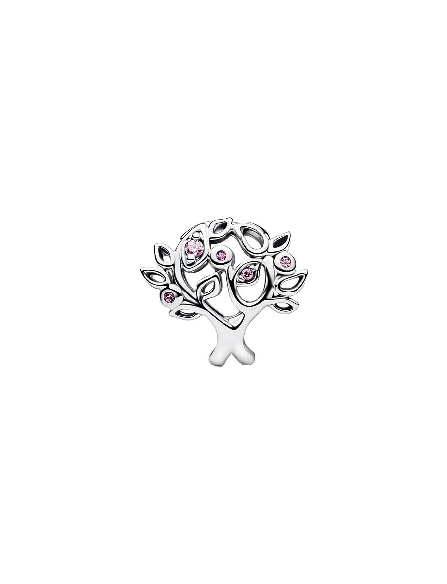 Pandora - Family Tree Openwork Charm - vedhæng - pink - 2