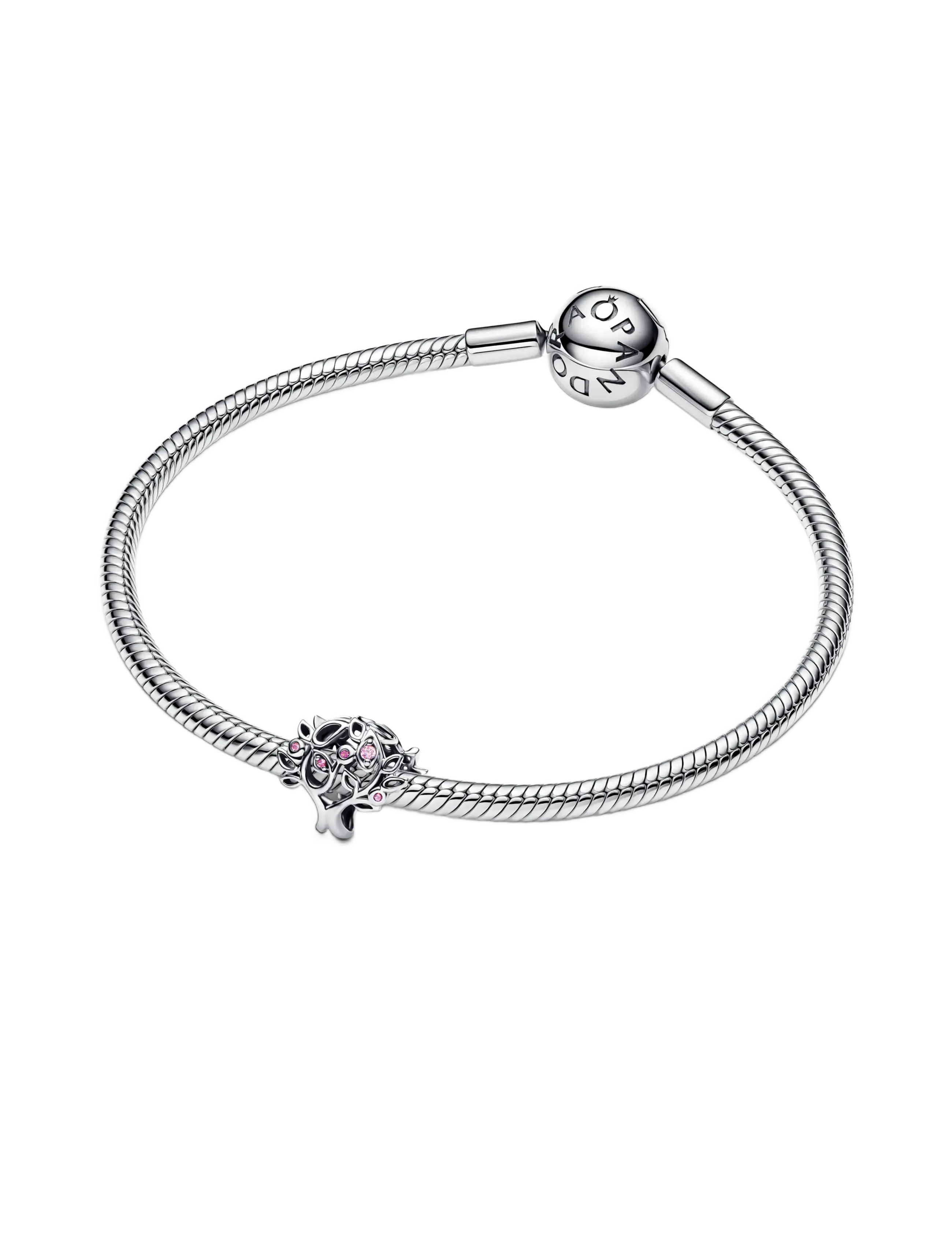 Pandora - Family Tree Openwork Charm - pendants - pink - 3