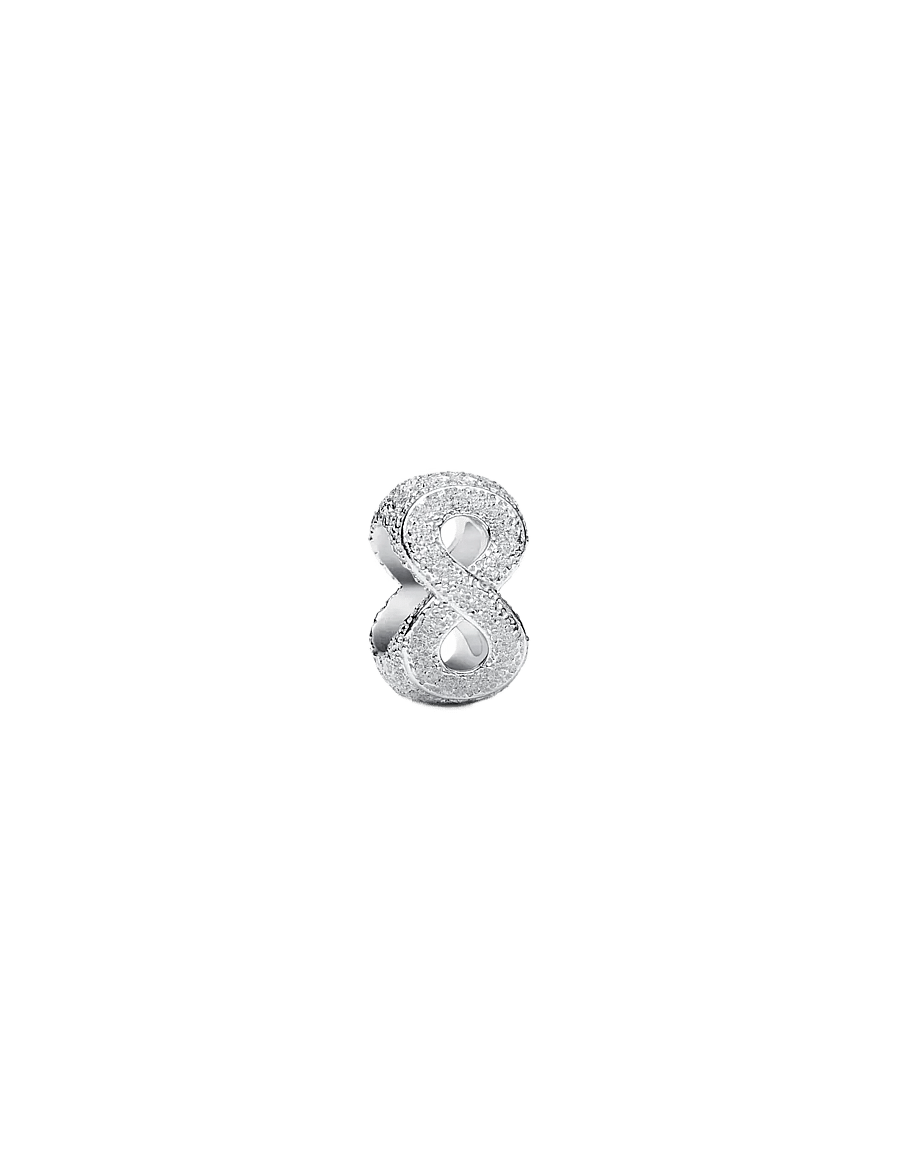 Pandora - Textured Infinity Symbol Mini Charm - hängen & berlocker - no color - 0