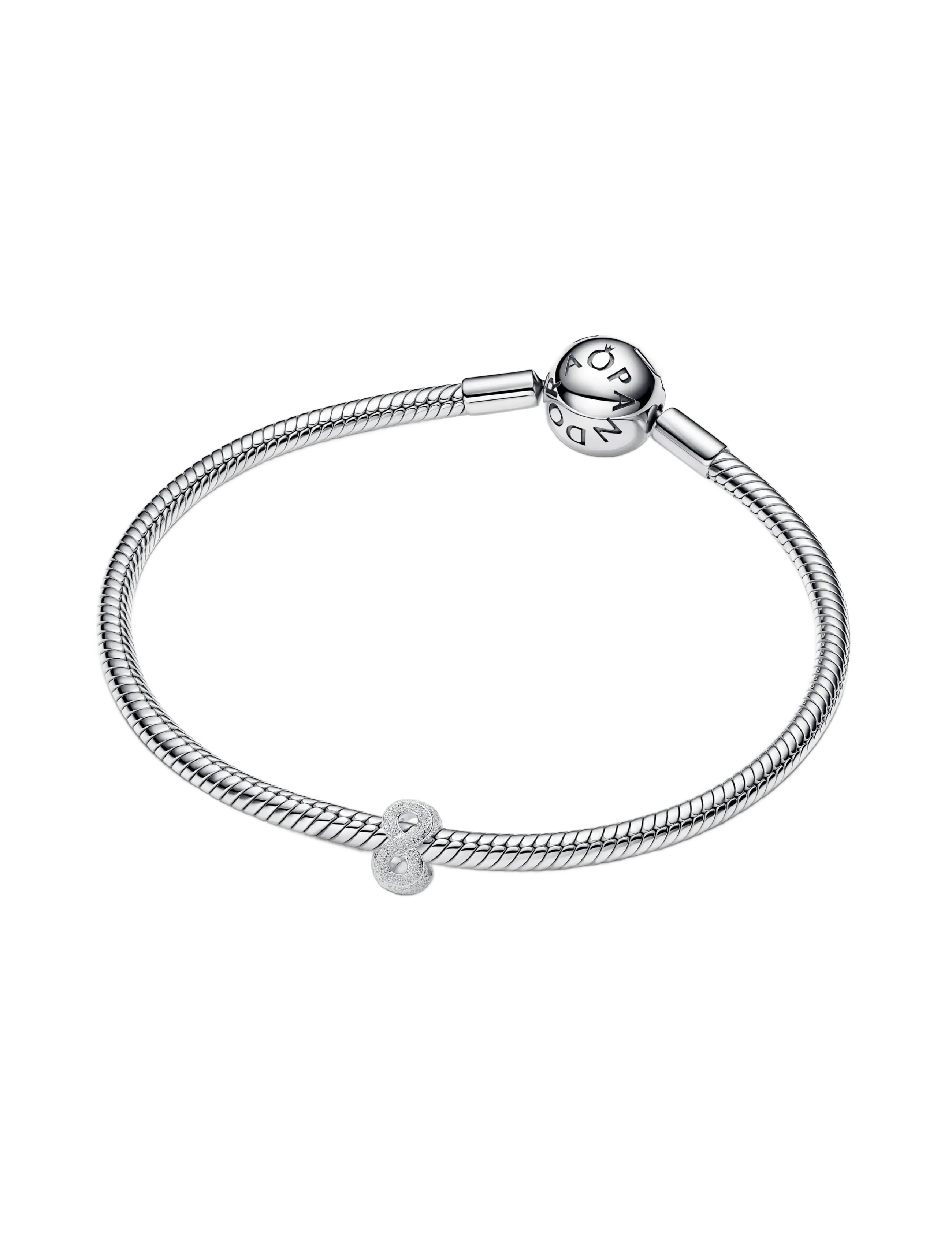 Pandora - Textured Infinity Symbol Mini Charm - hängen & berlocker - no color - 1