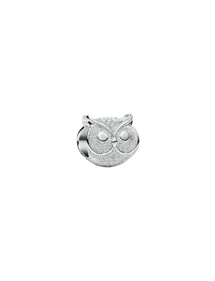Pandora - Textured Owl Mini Charm - vedhæng - no color - 0